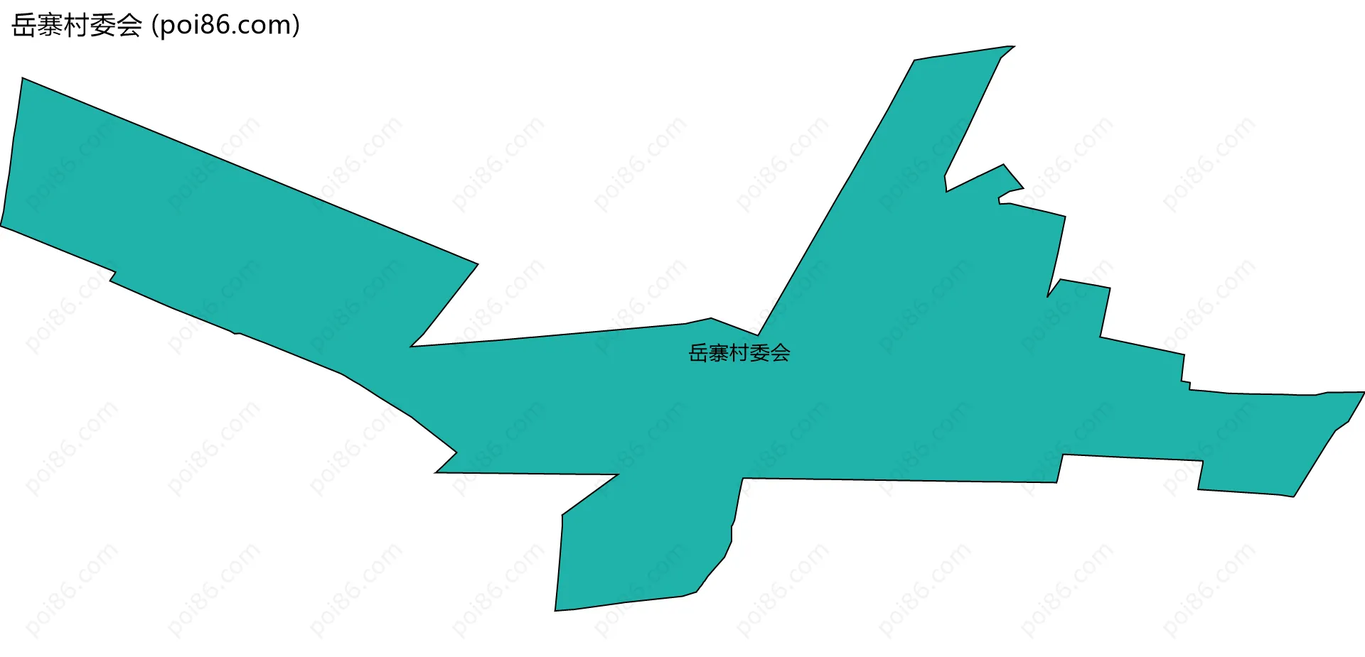 岳寨村委会边界地图