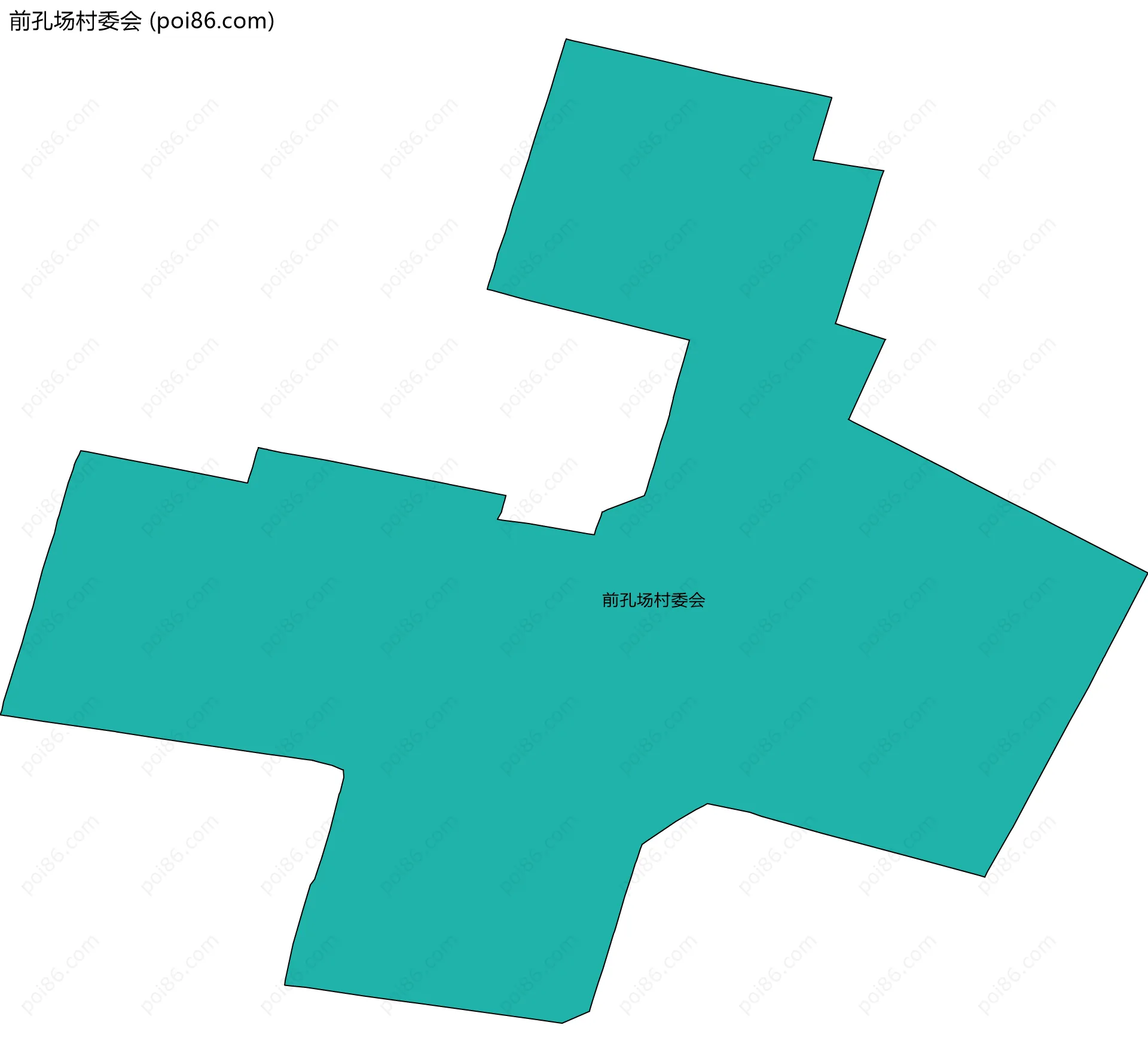 前孔场村委会边界地图