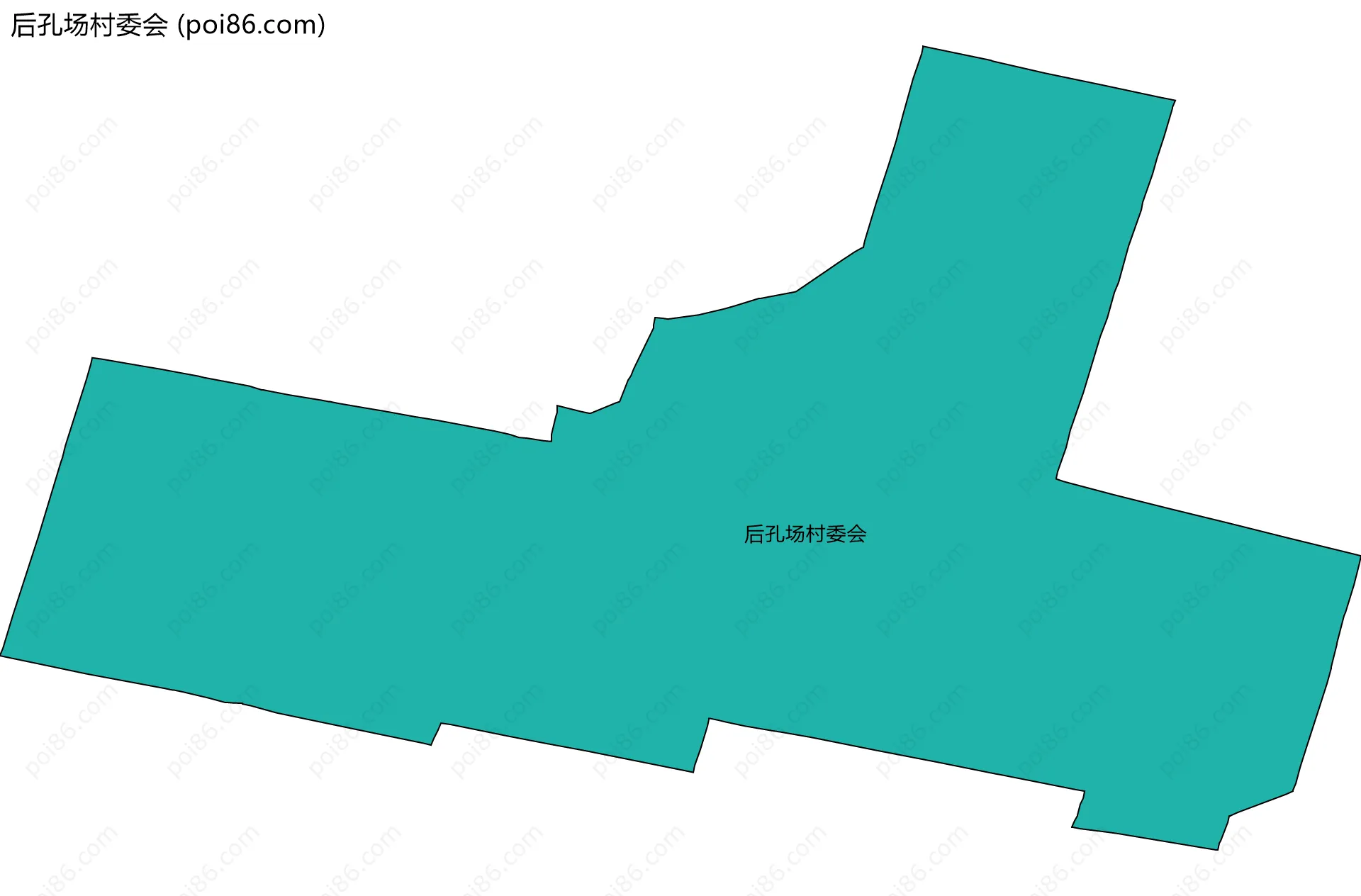 后孔场村委会边界地图
