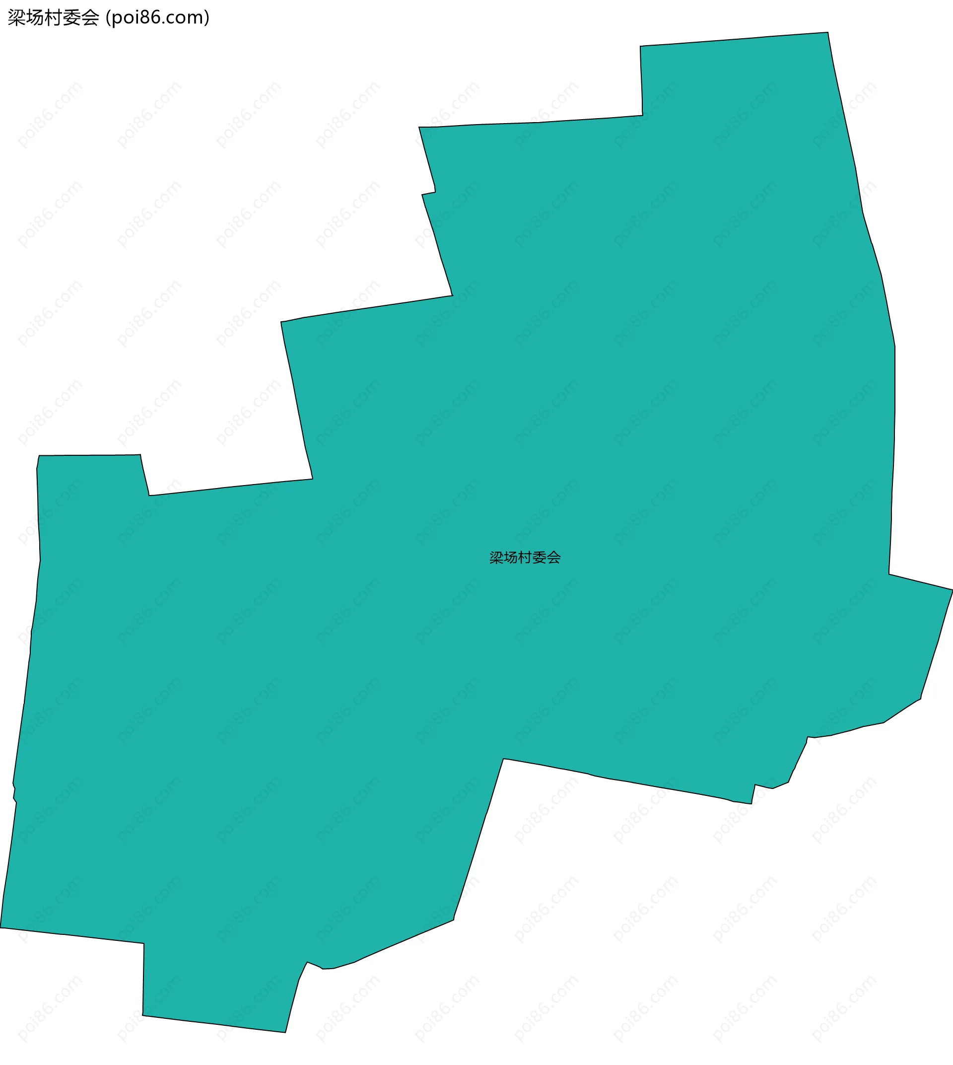 梁场村委会边界地图