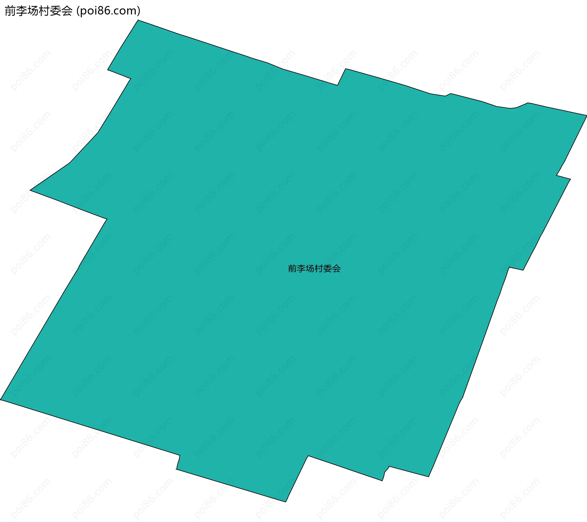前李场村委会边界地图