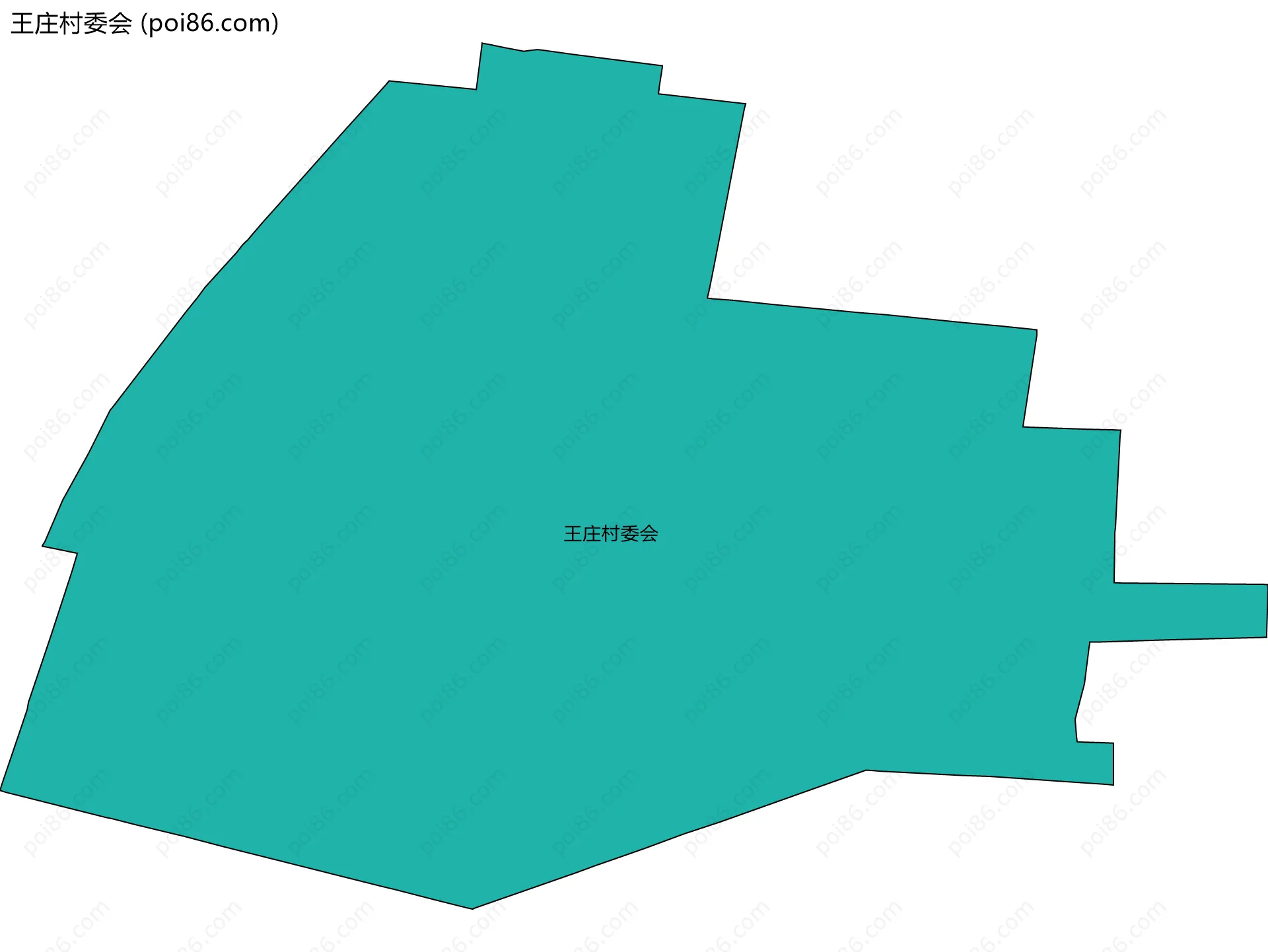 王庄村委会边界地图