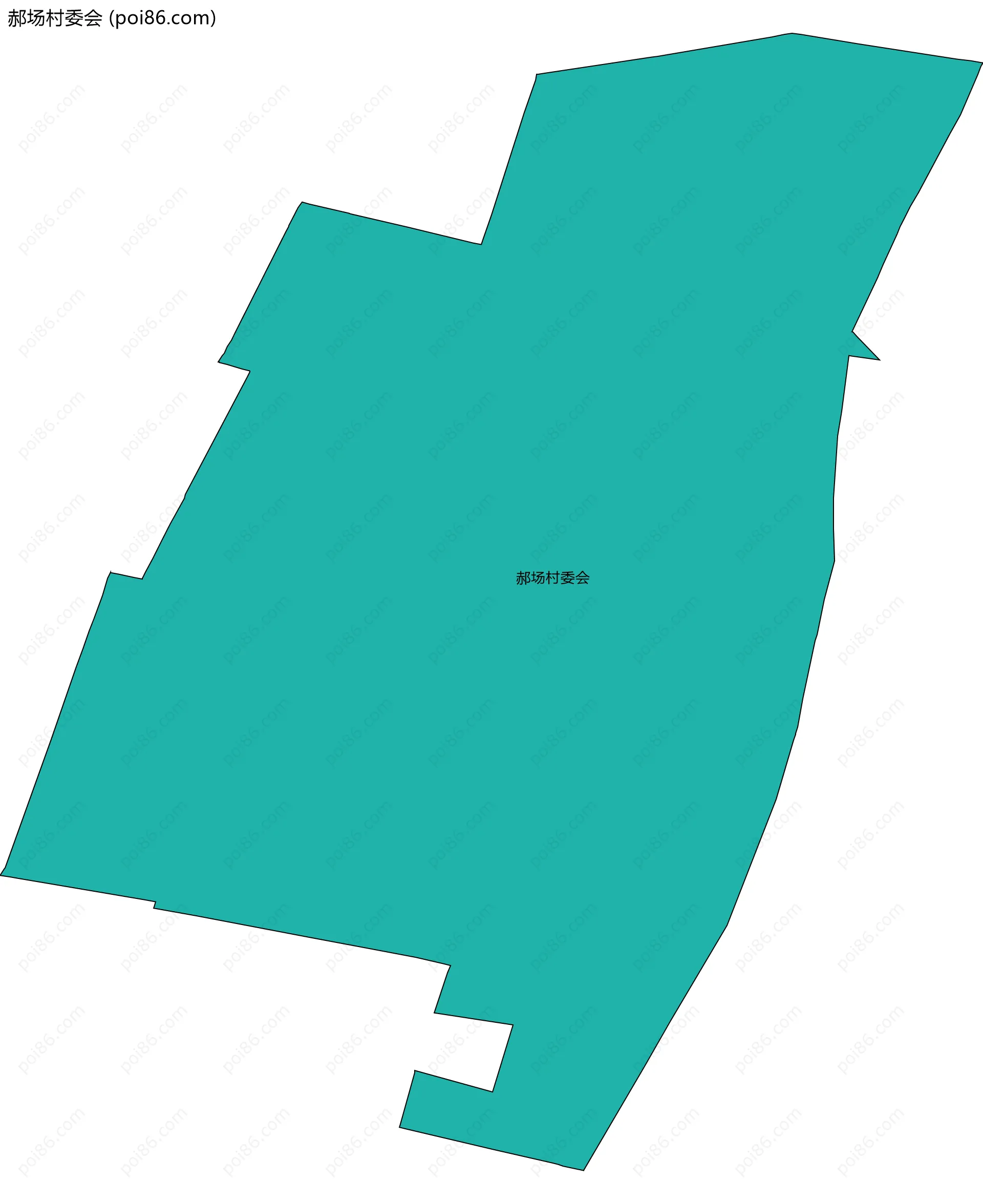 郝场村委会边界地图