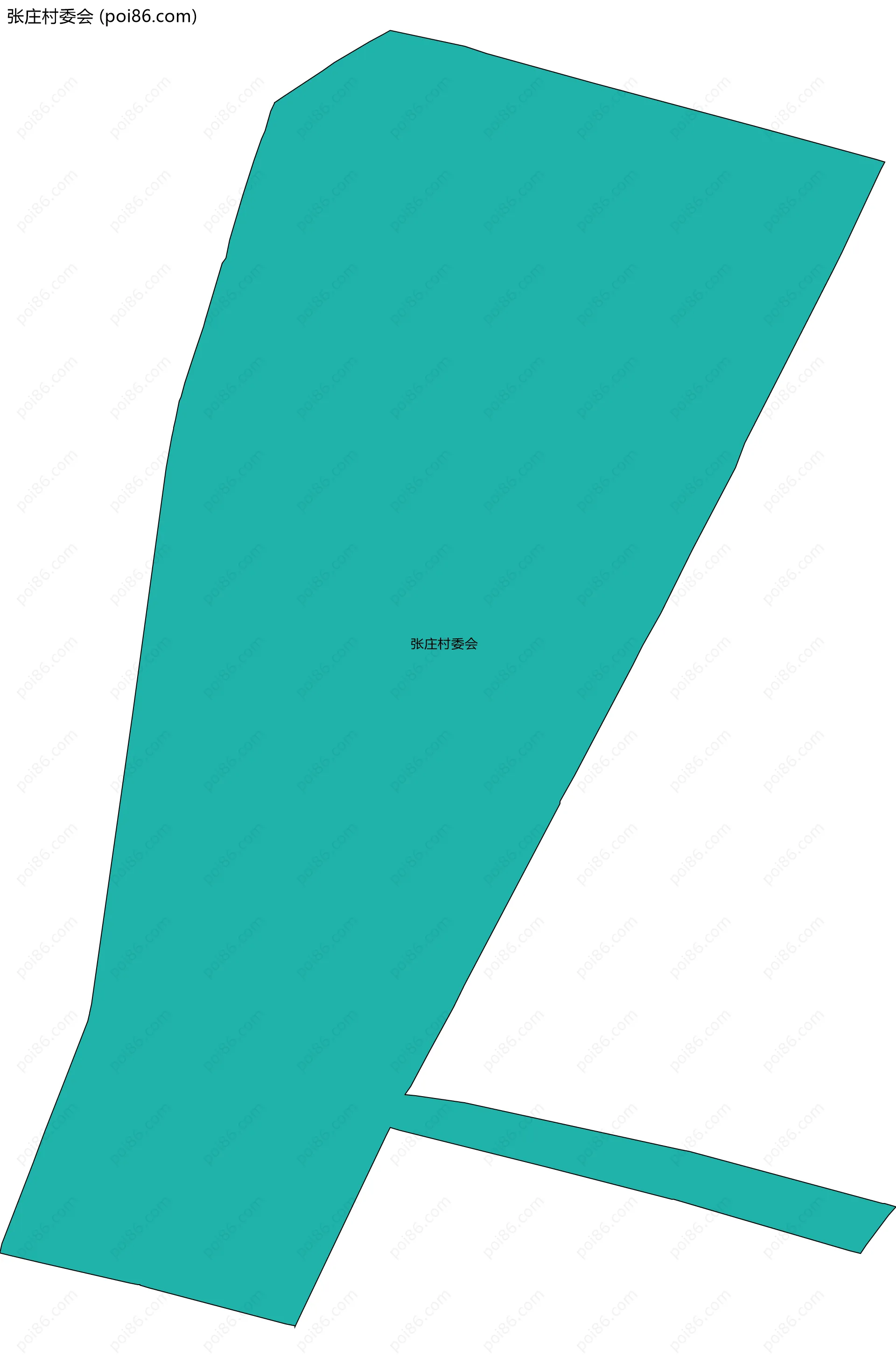 张庄村委会边界地图