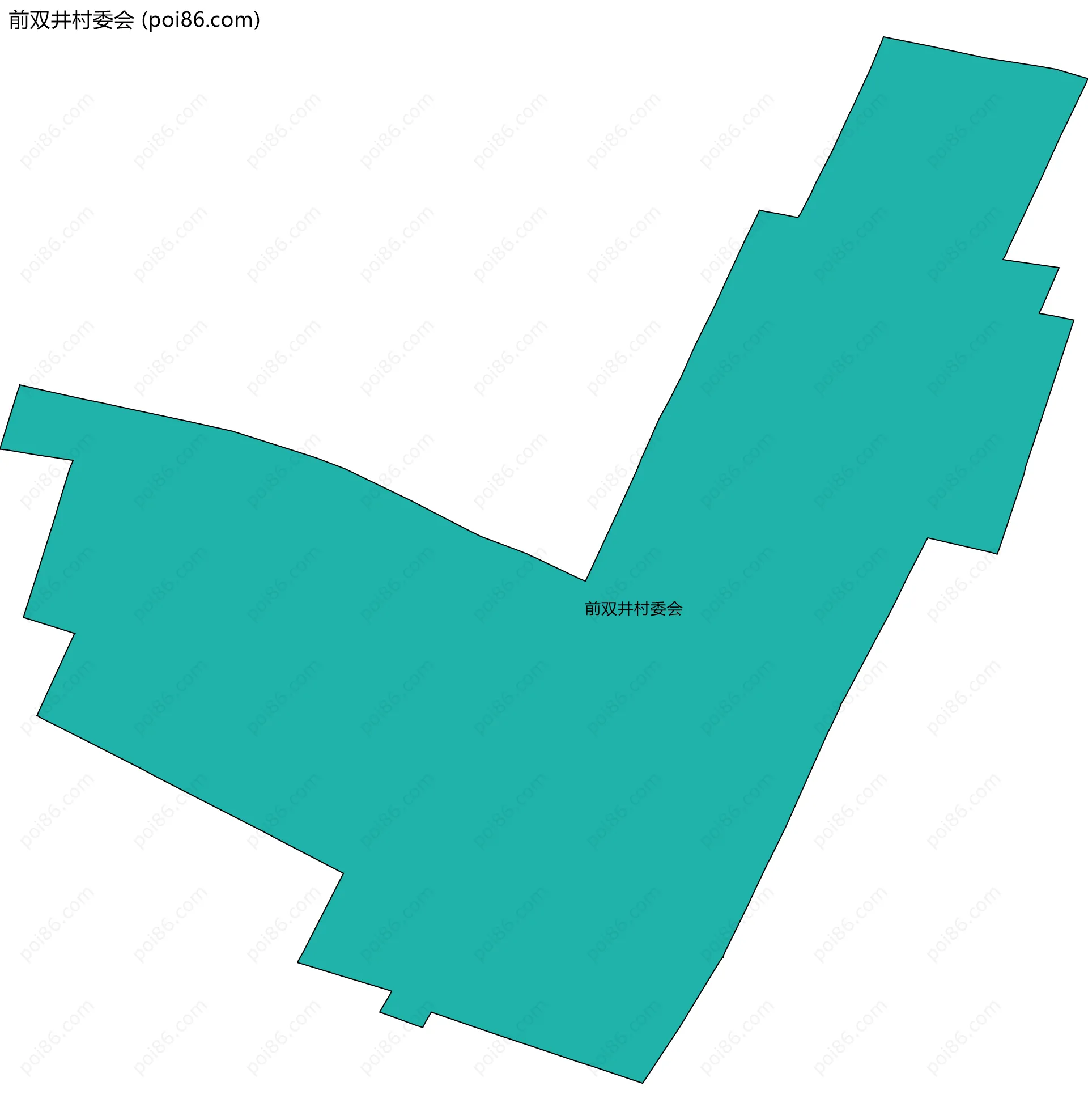 前双井村委会边界地图
