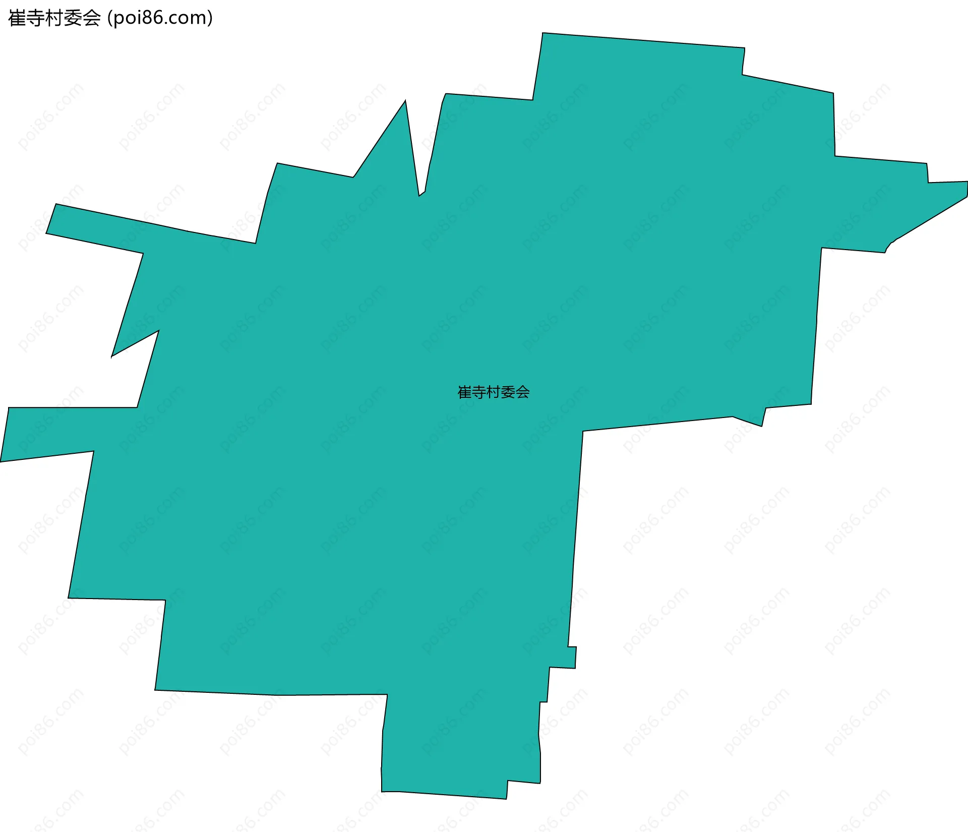 崔寺村委会边界地图