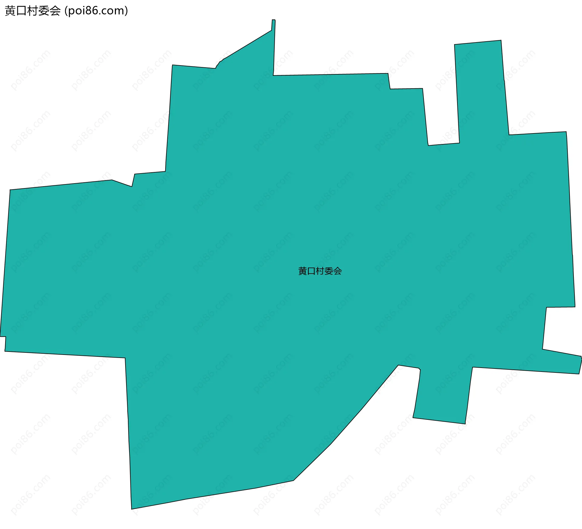 黄口村委会边界地图