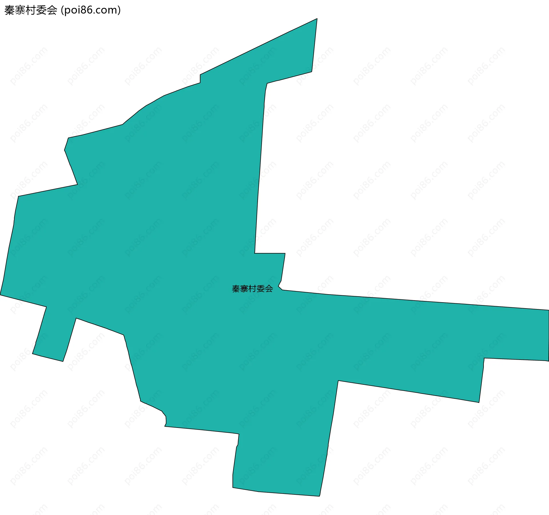 秦寨村委会边界地图