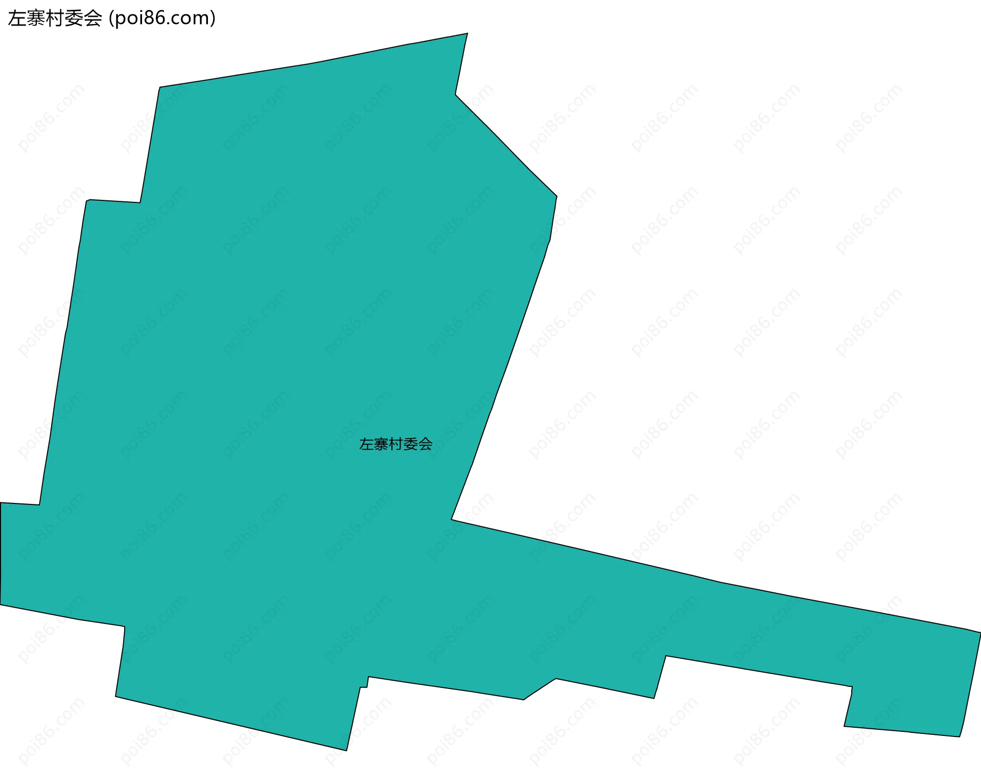 左寨村委会边界地图