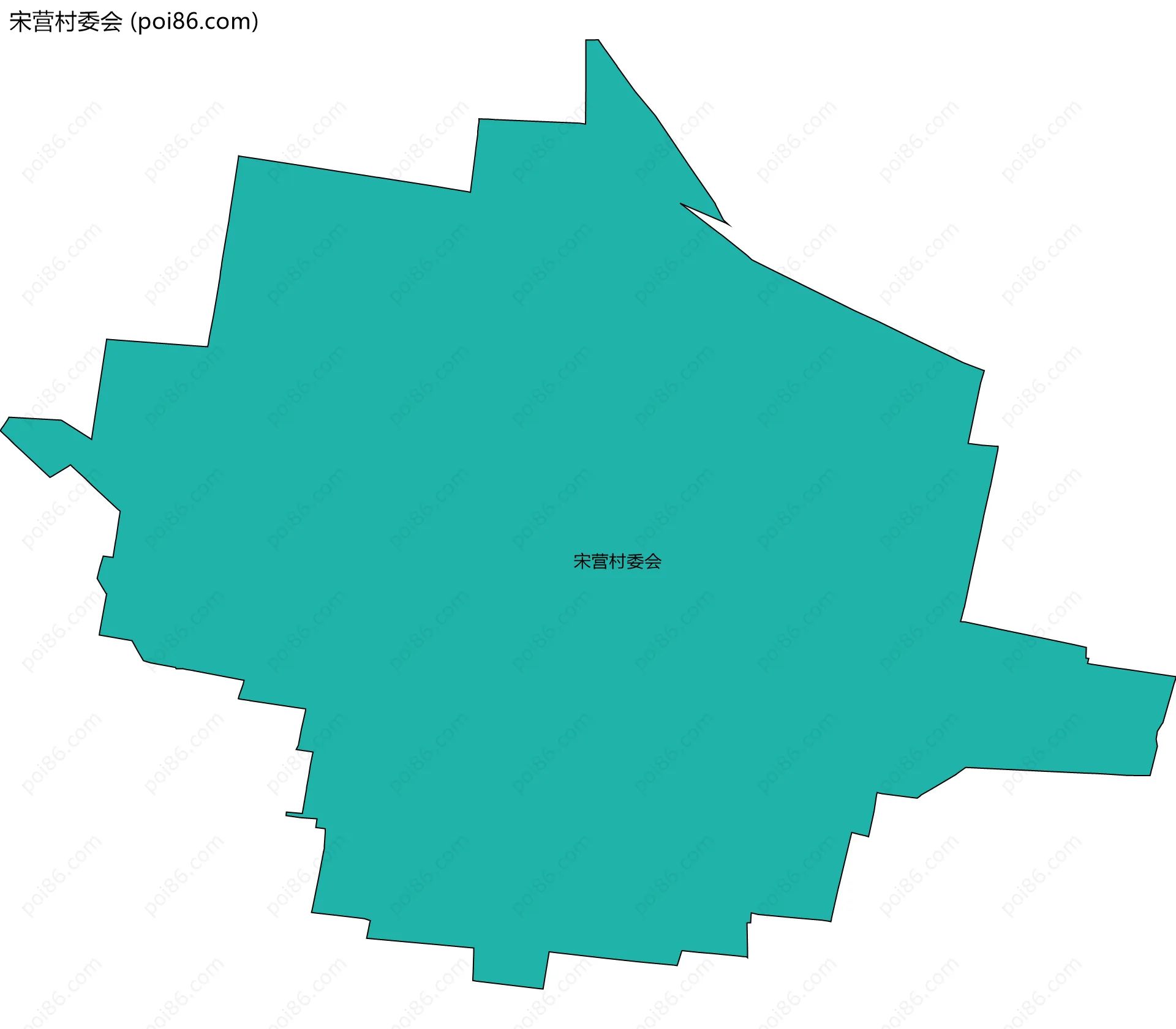 宋营村委会边界地图