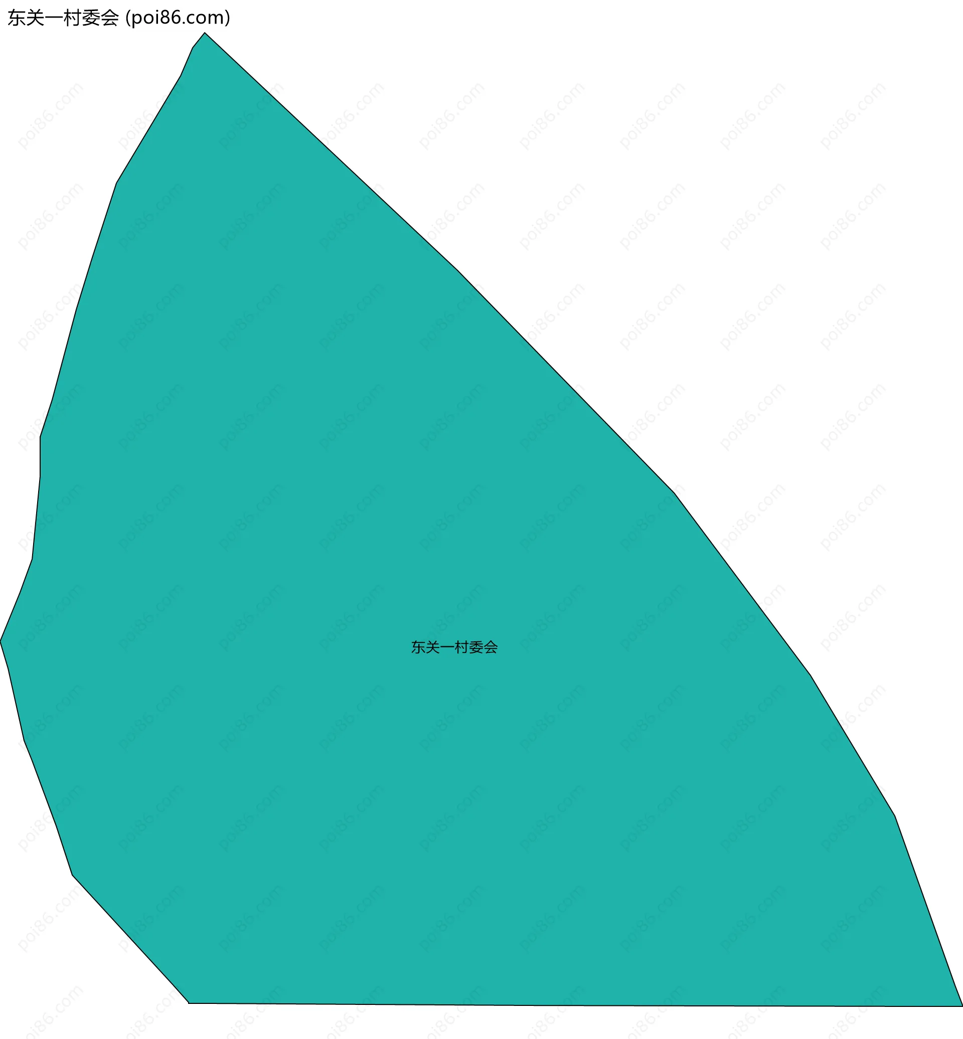 东关一村委会边界地图