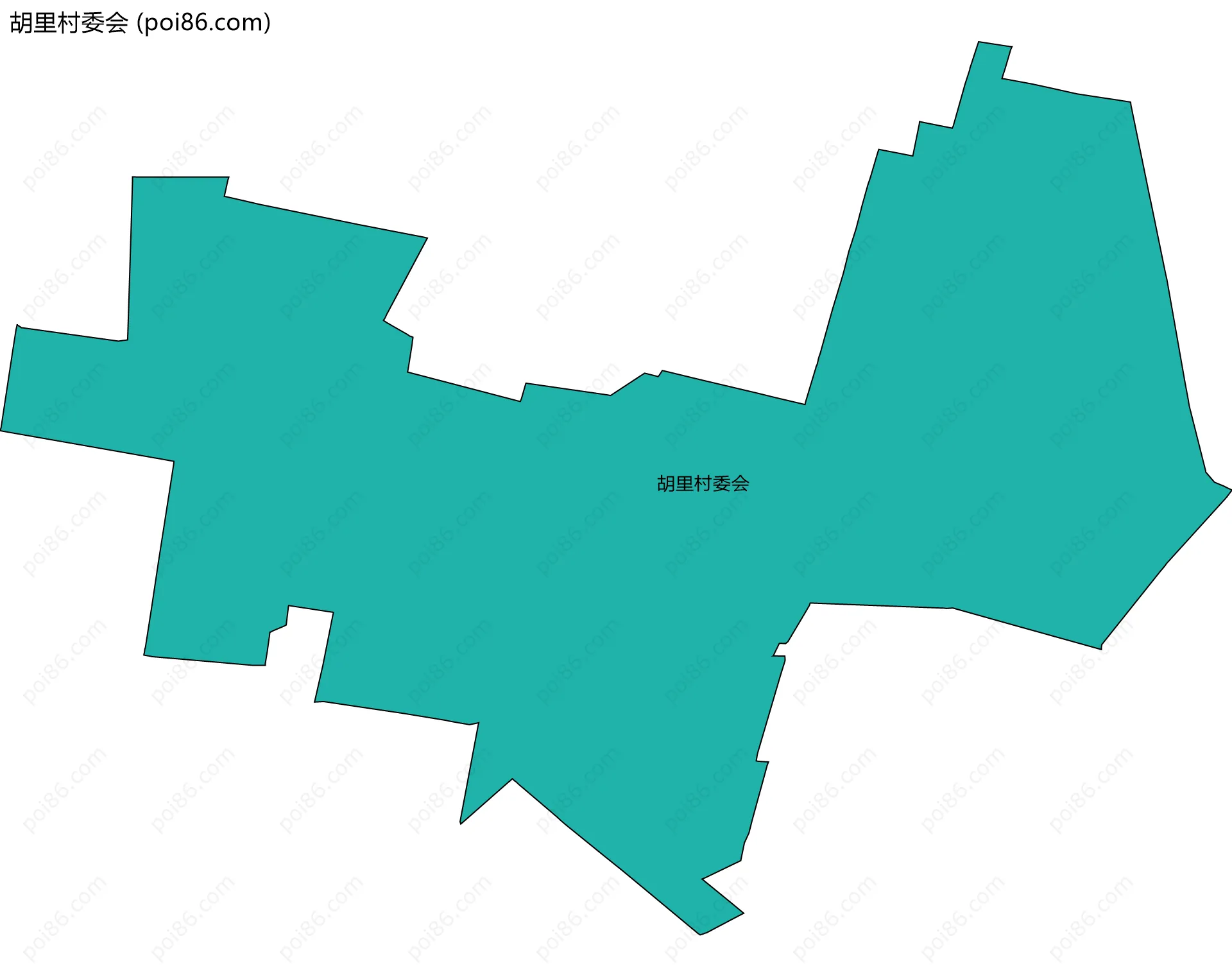胡里村委会边界地图