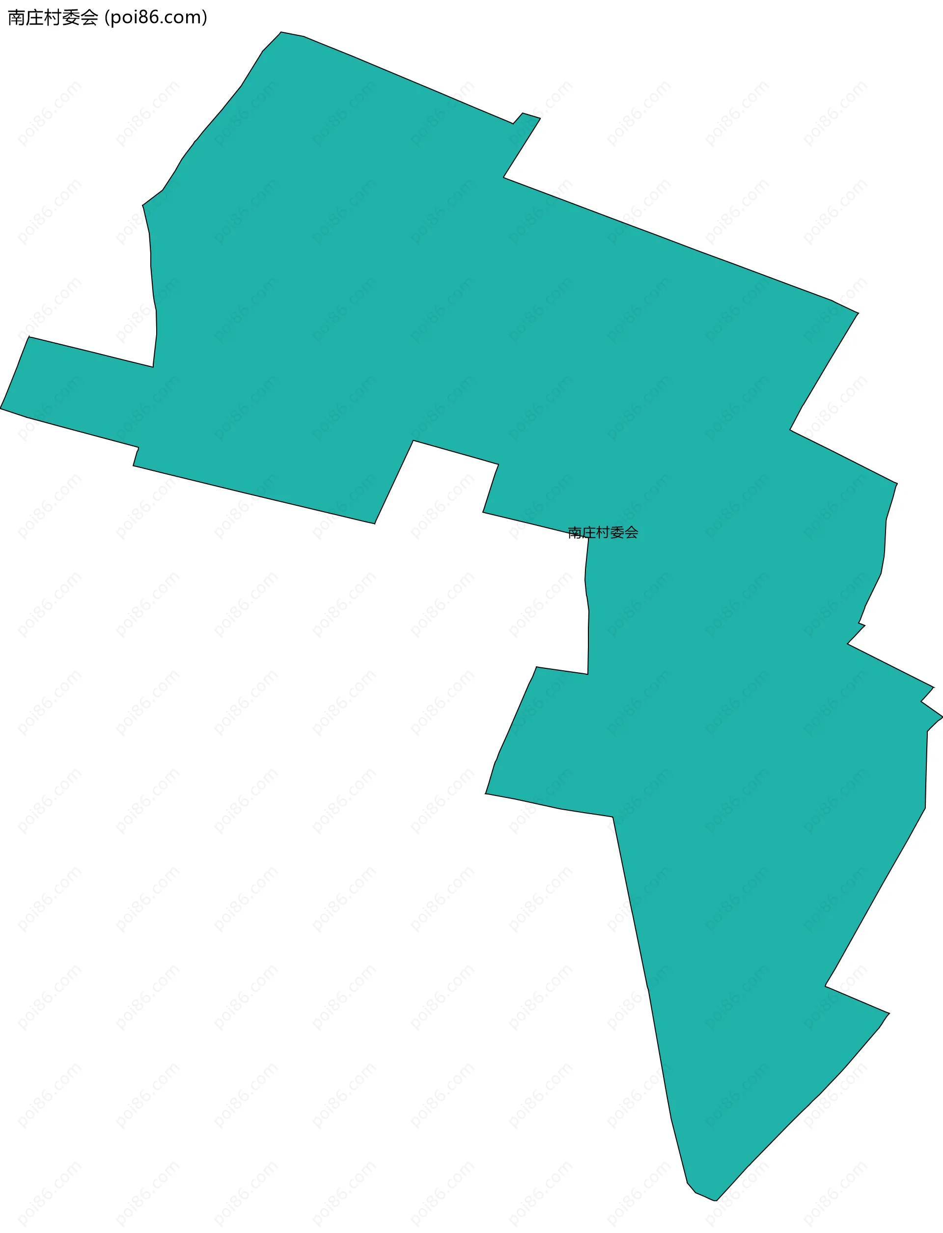 南庄村委会边界地图