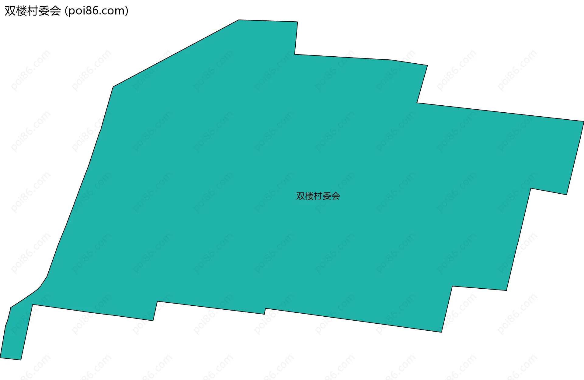 双楼村委会边界地图