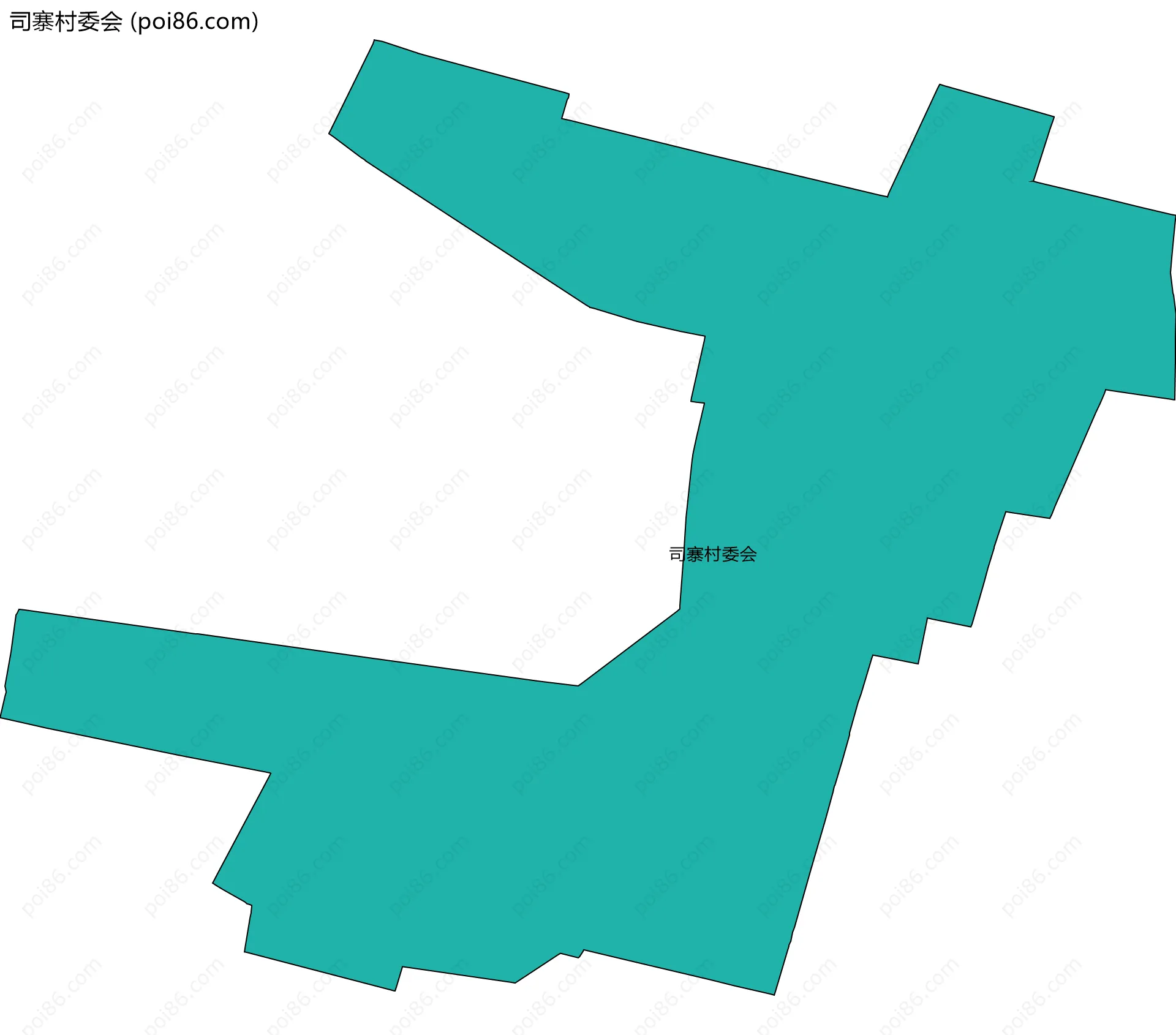 司寨村委会边界地图