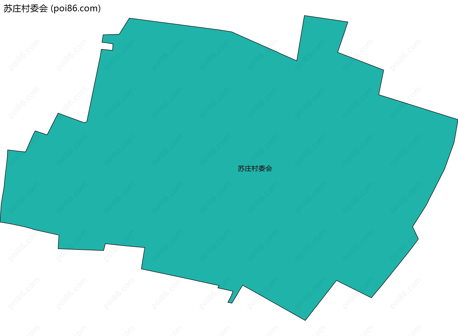 苏庄村委会边界地图