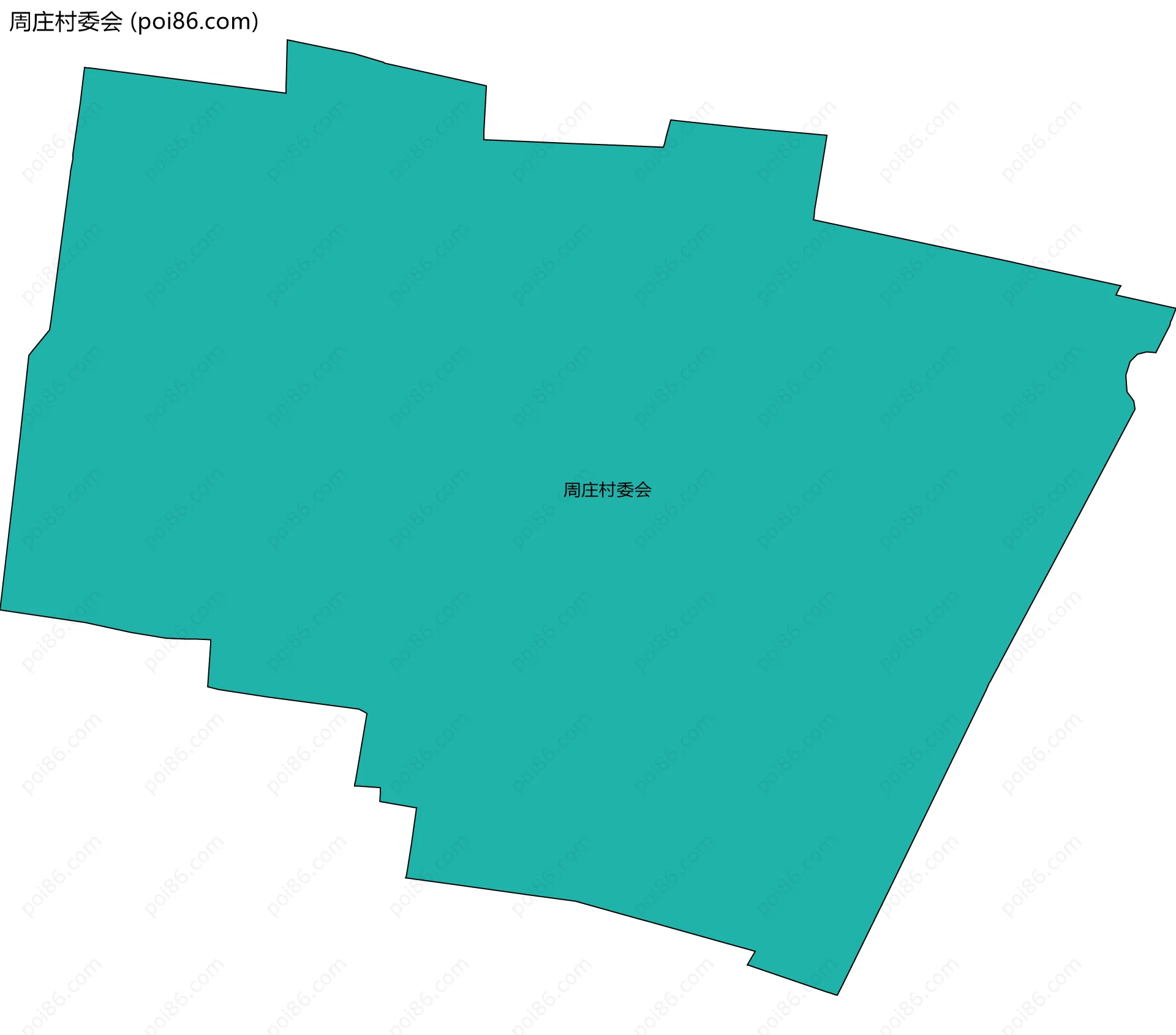 周庄村委会边界地图