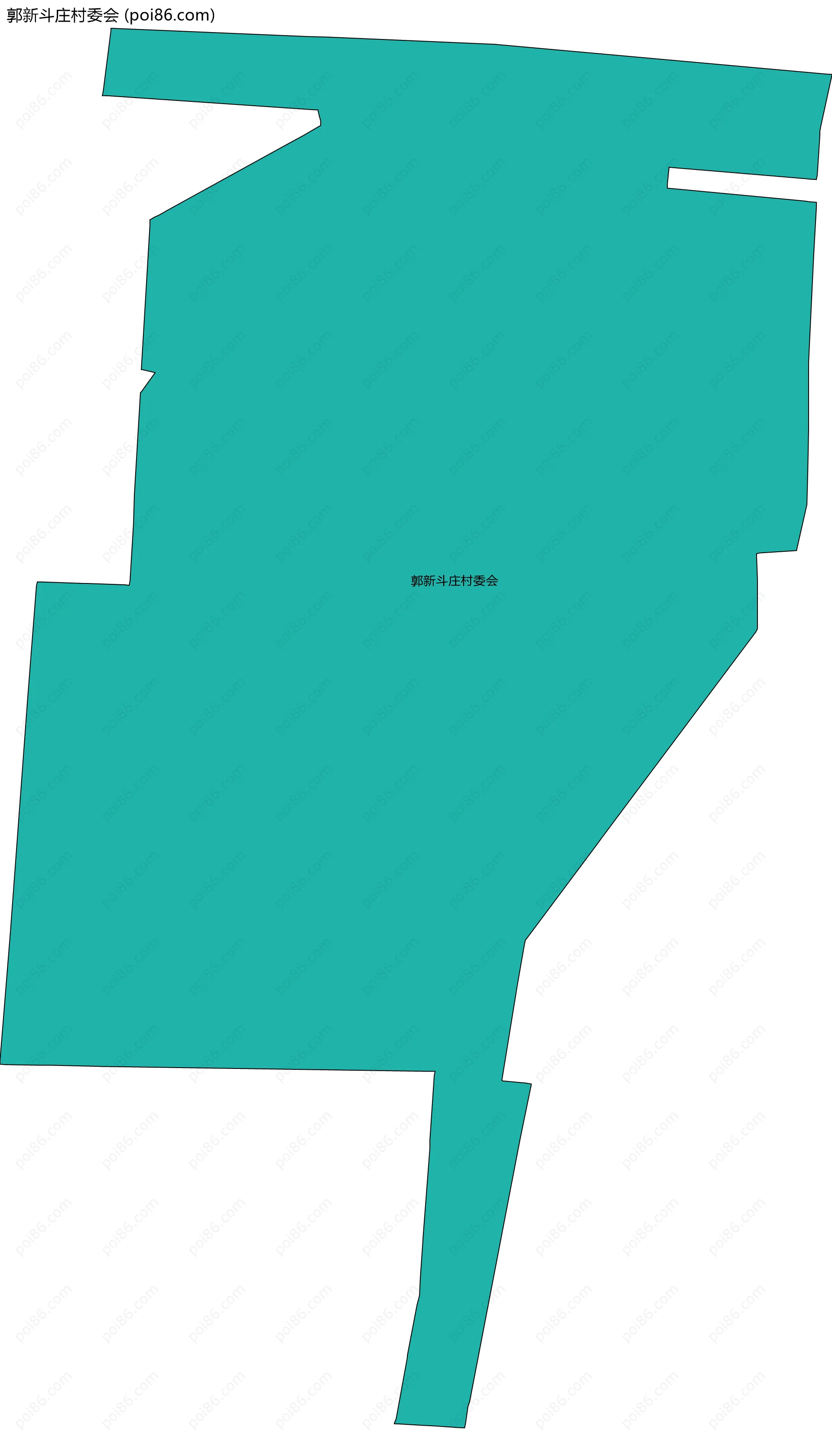 郭新斗庄村委会边界地图