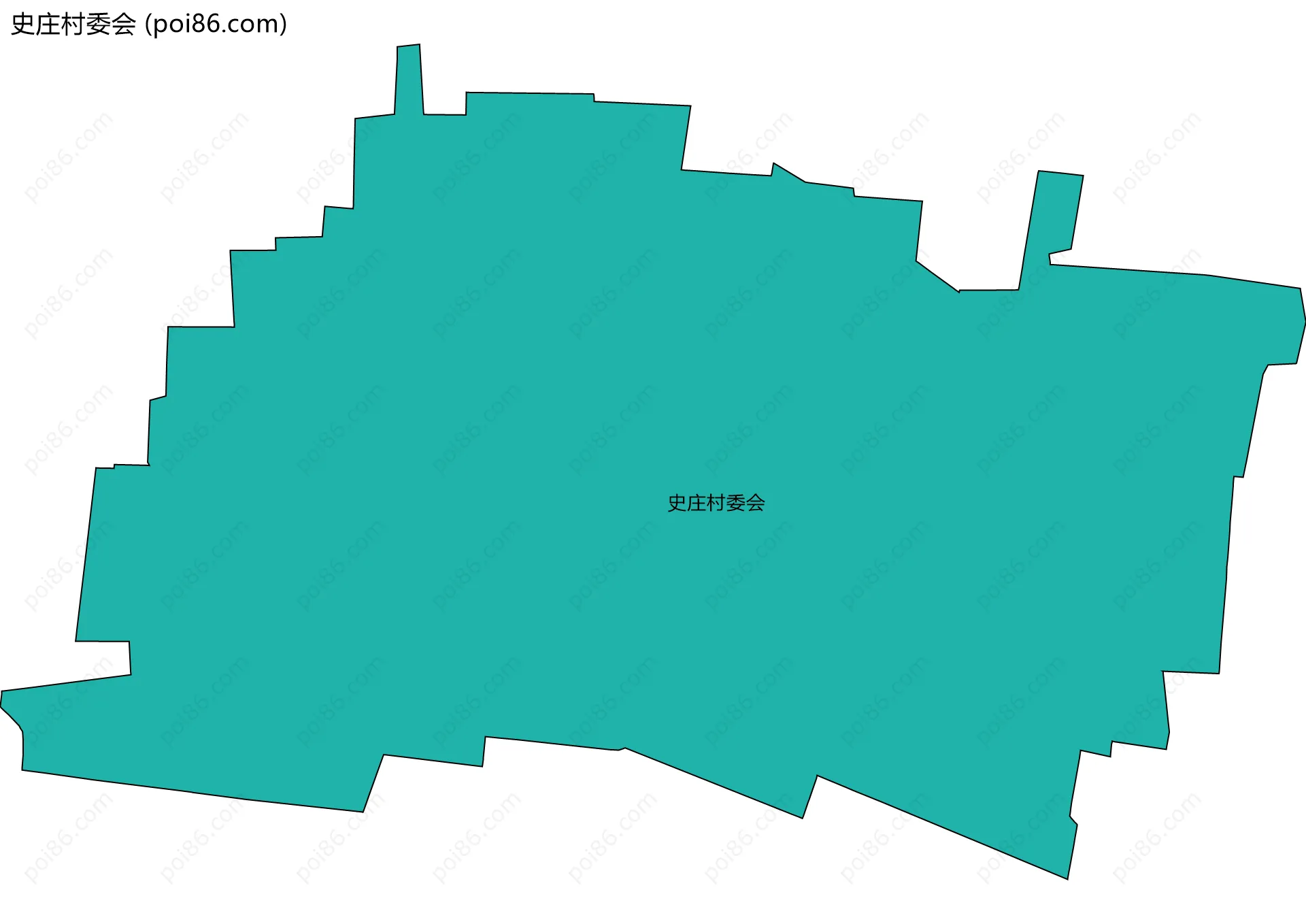 史庄村委会边界地图