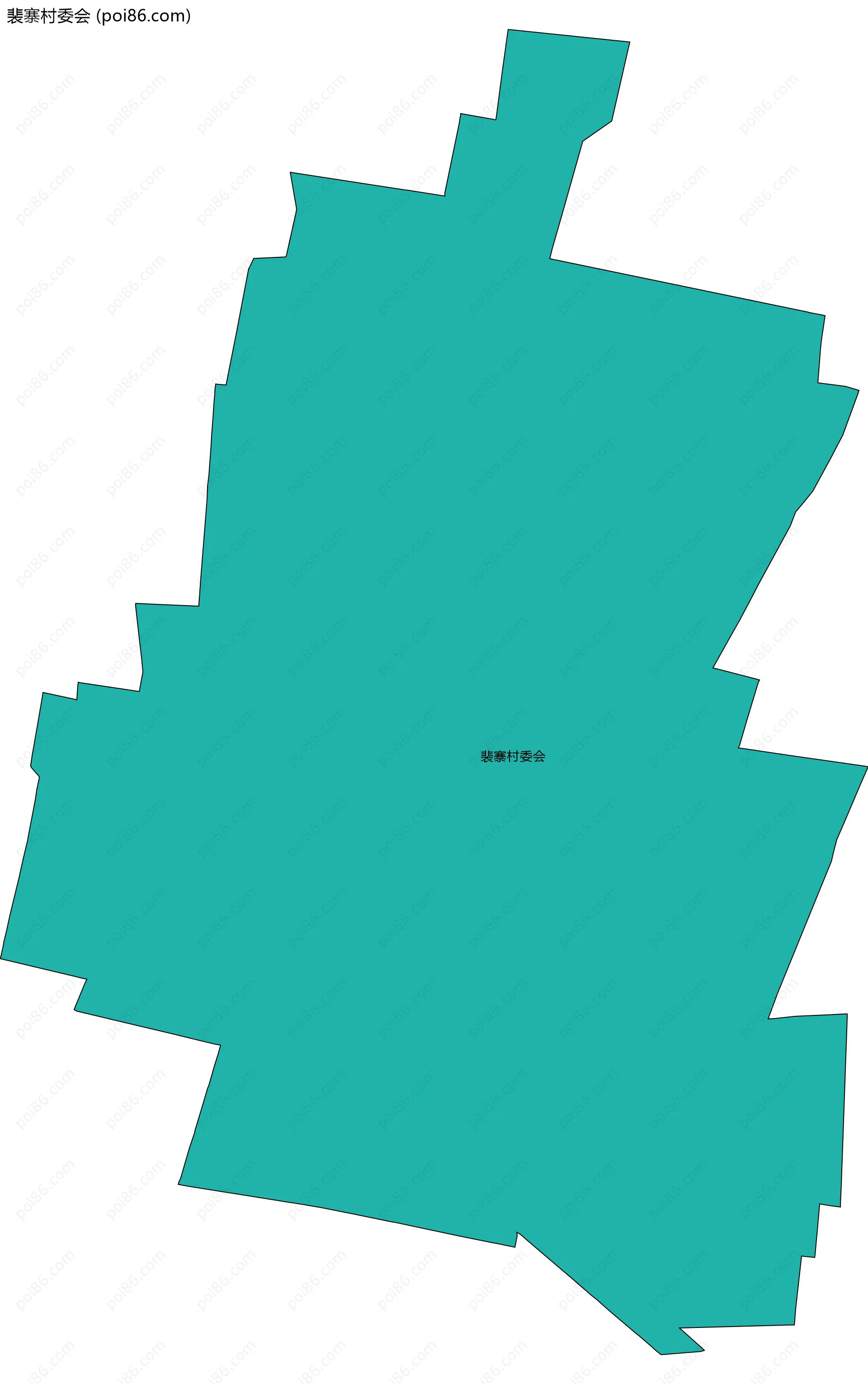 裴寨村委会边界地图