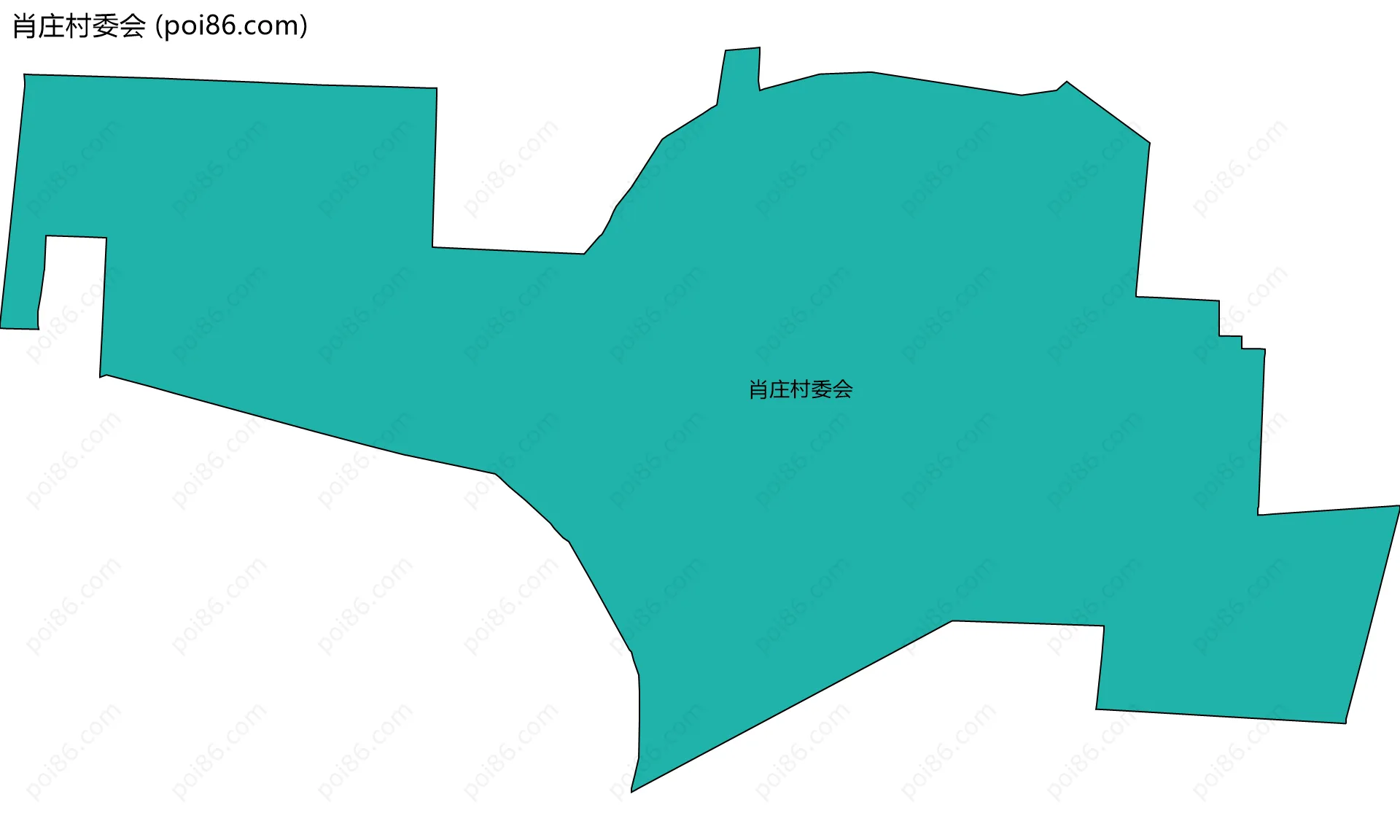 肖庄村委会边界地图