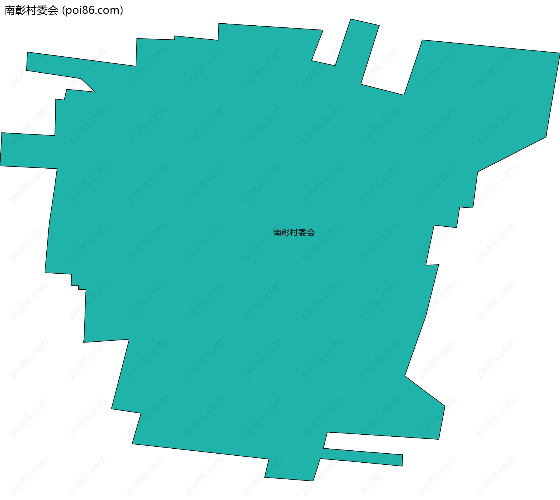 南彰村委会边界地图