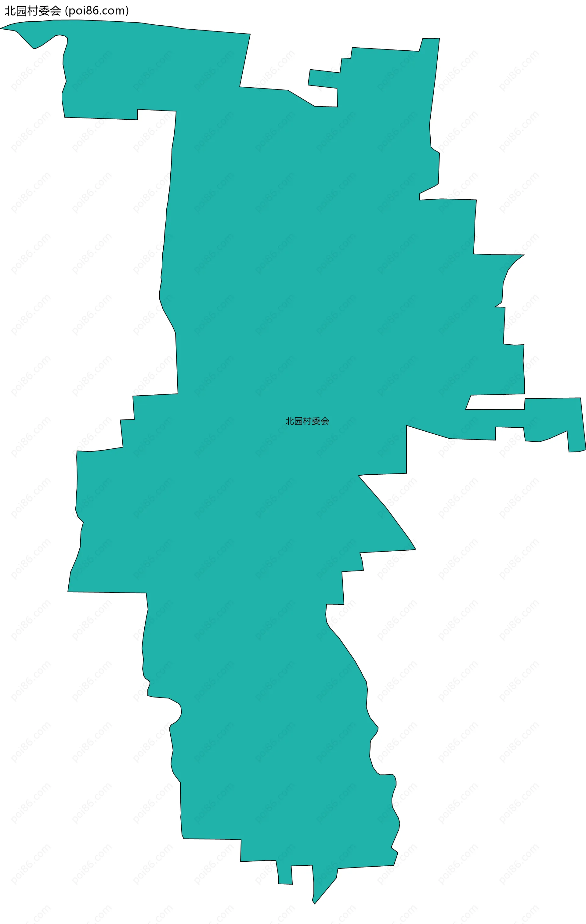 北园村委会边界地图