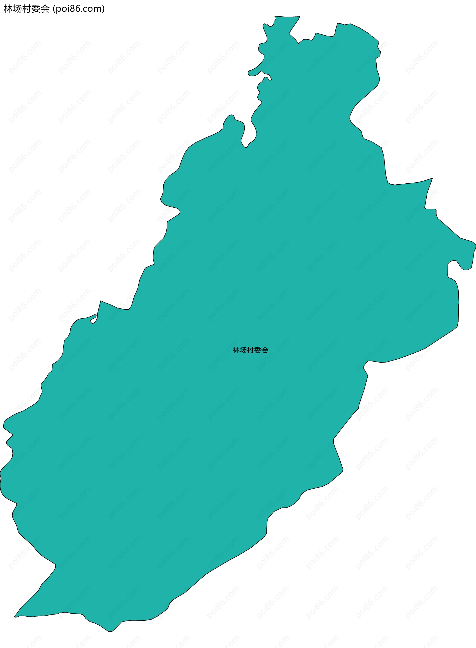 林场村委会边界地图