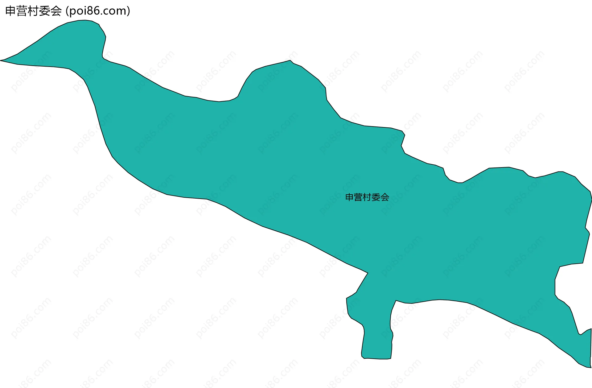 申营村委会边界地图