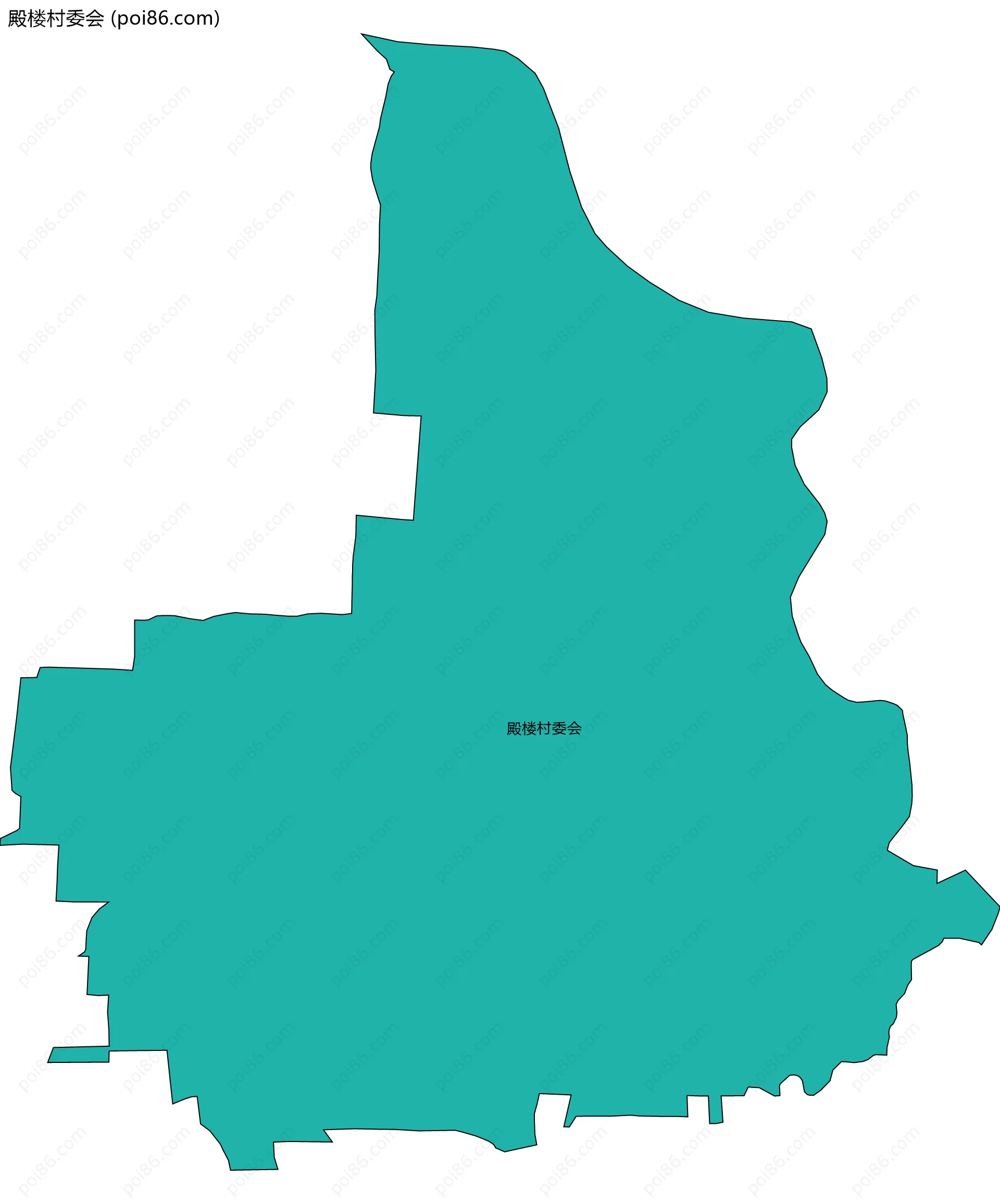 殿楼村委会边界地图