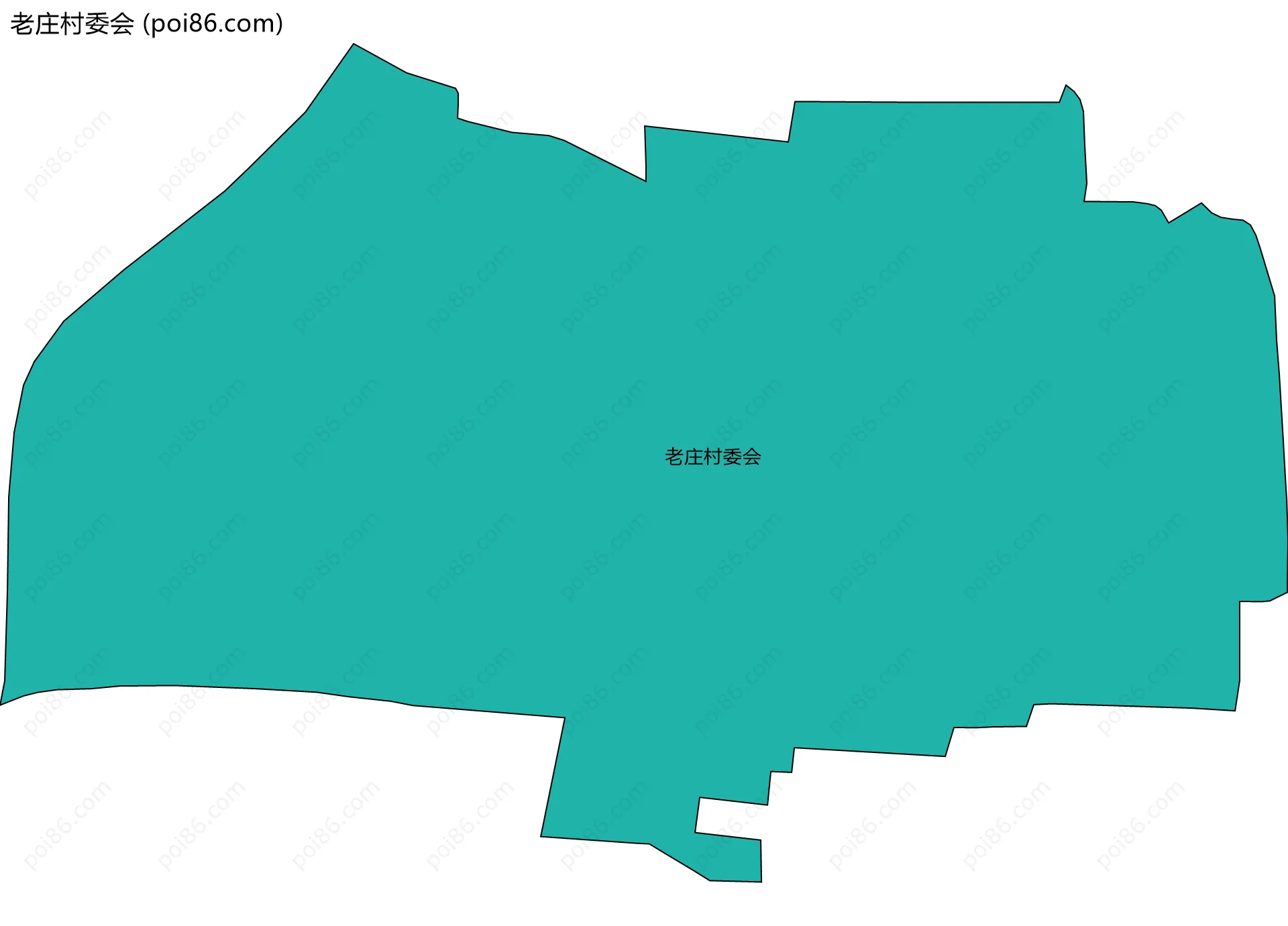 老庄村委会边界地图