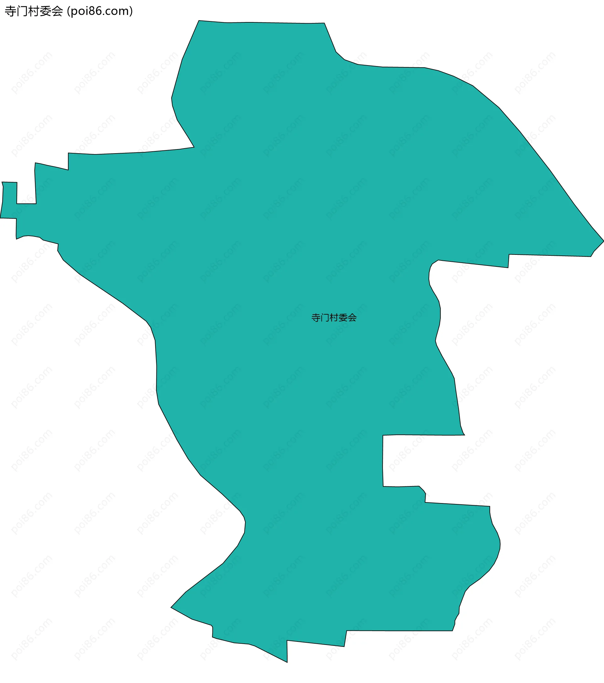 寺门村委会边界地图