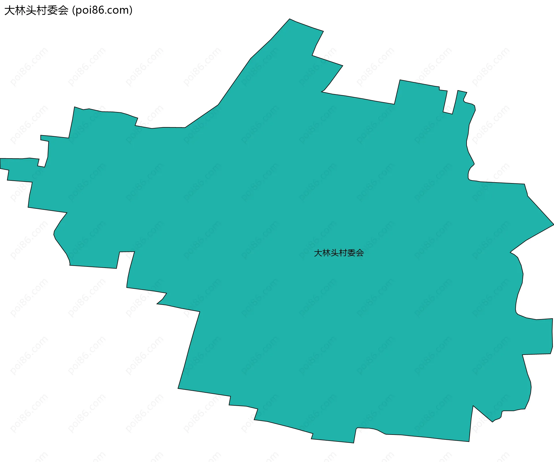 大林头村委会边界地图