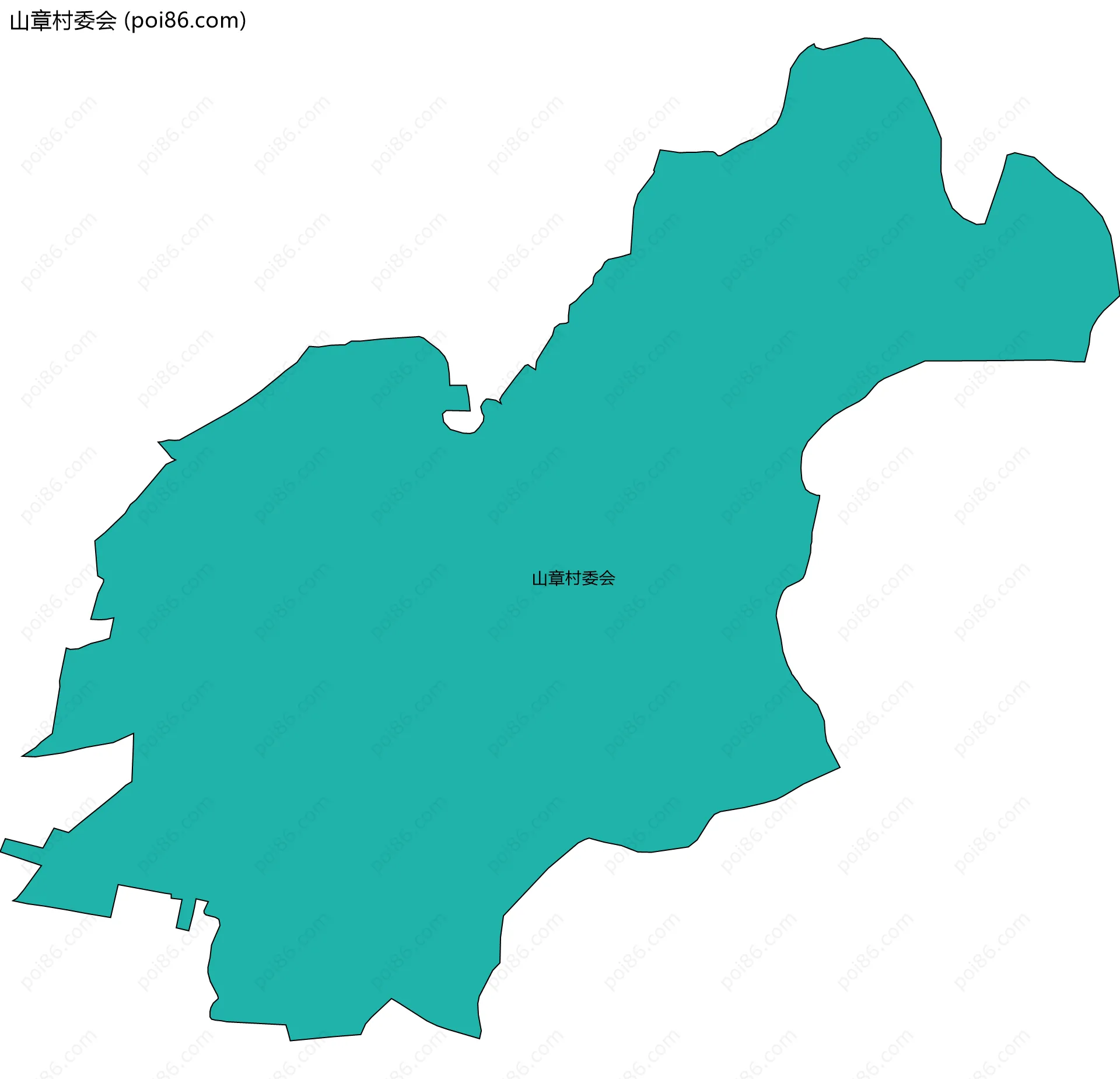 山章村委会边界地图