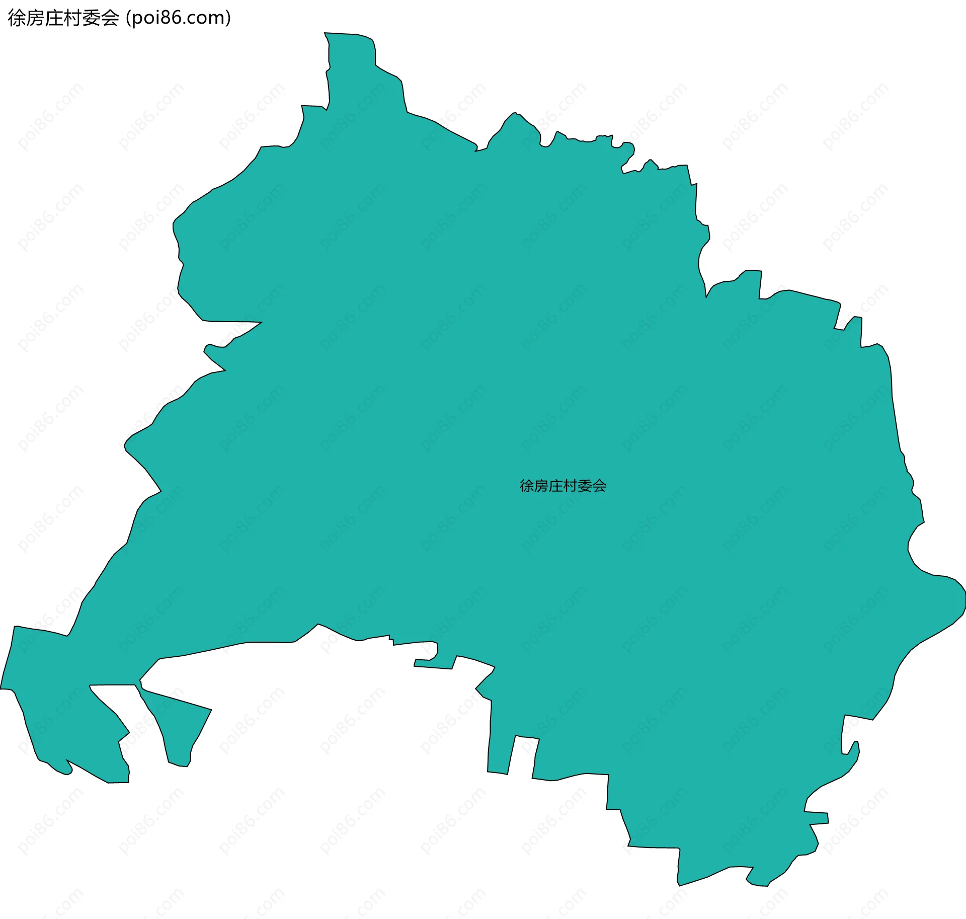 徐房庄村委会边界地图