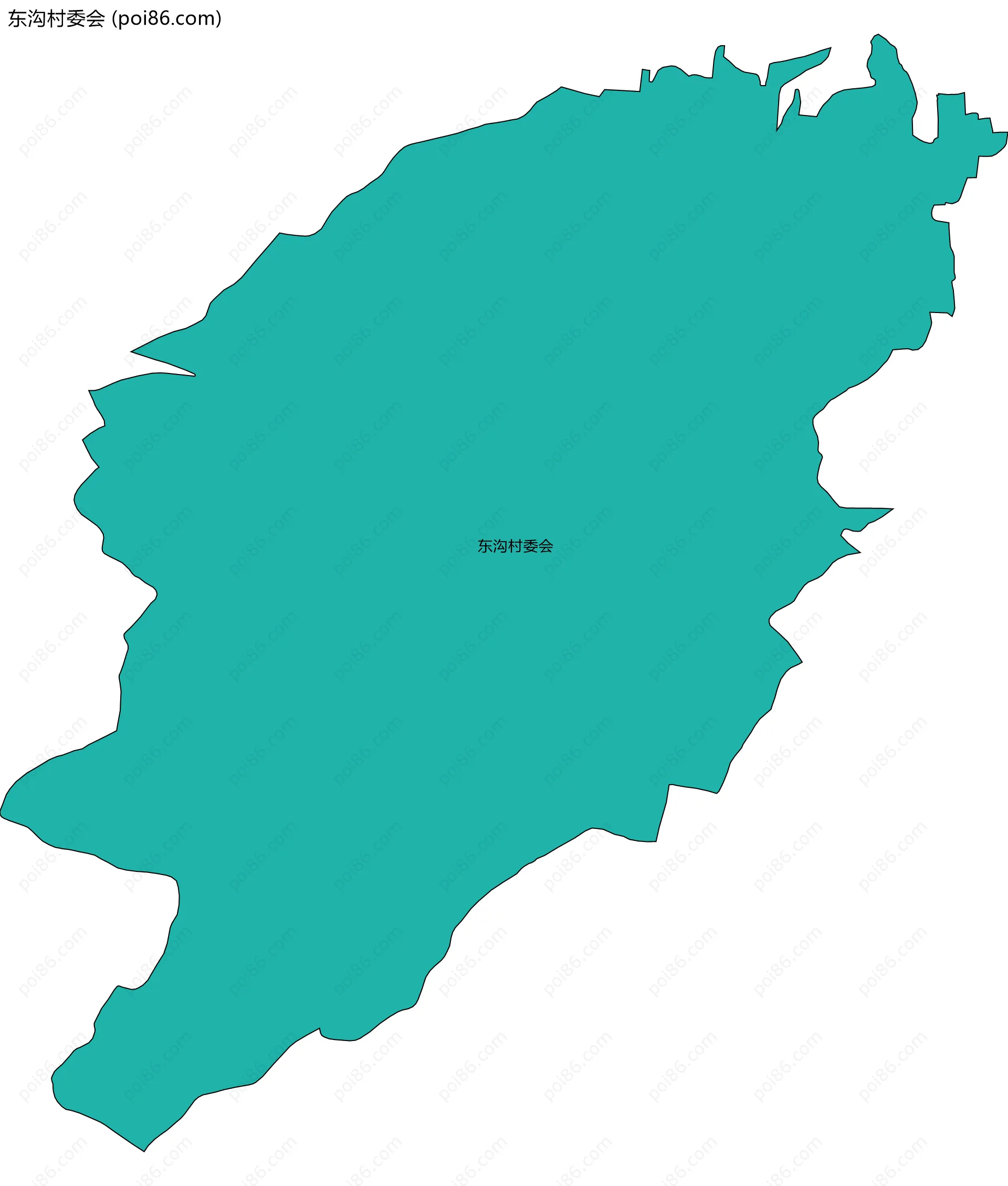 东沟村委会边界地图