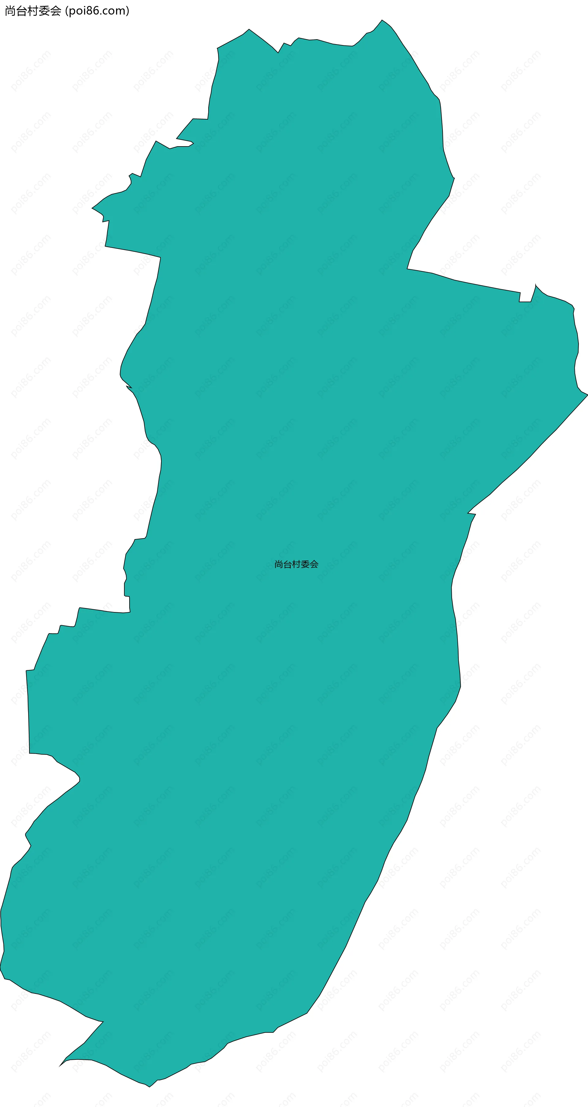 尚台村委会边界地图