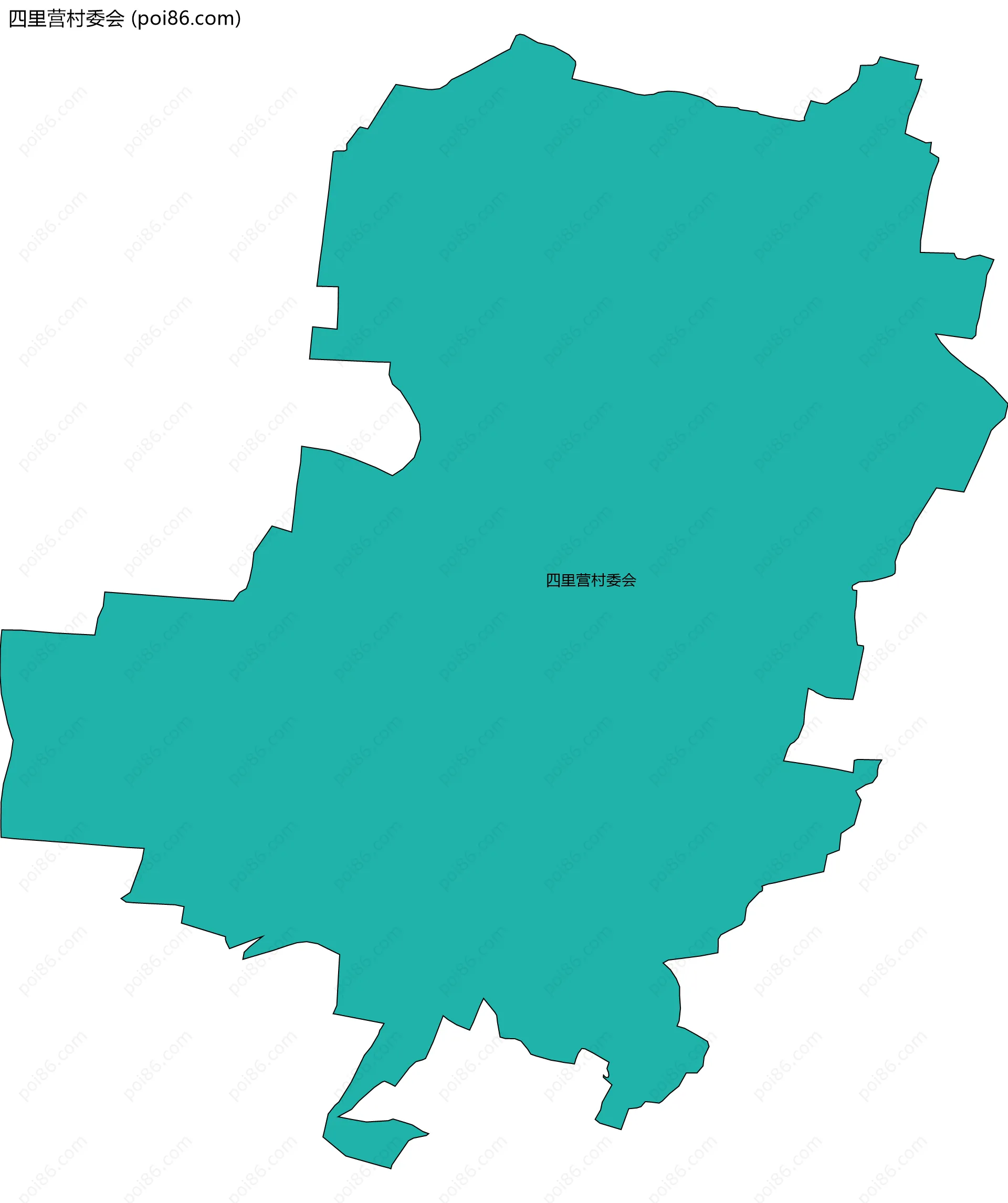 四里营村委会边界地图