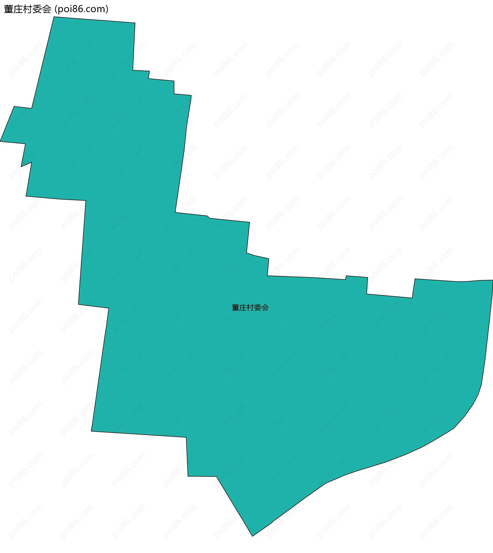 董庄村委会边界地图
