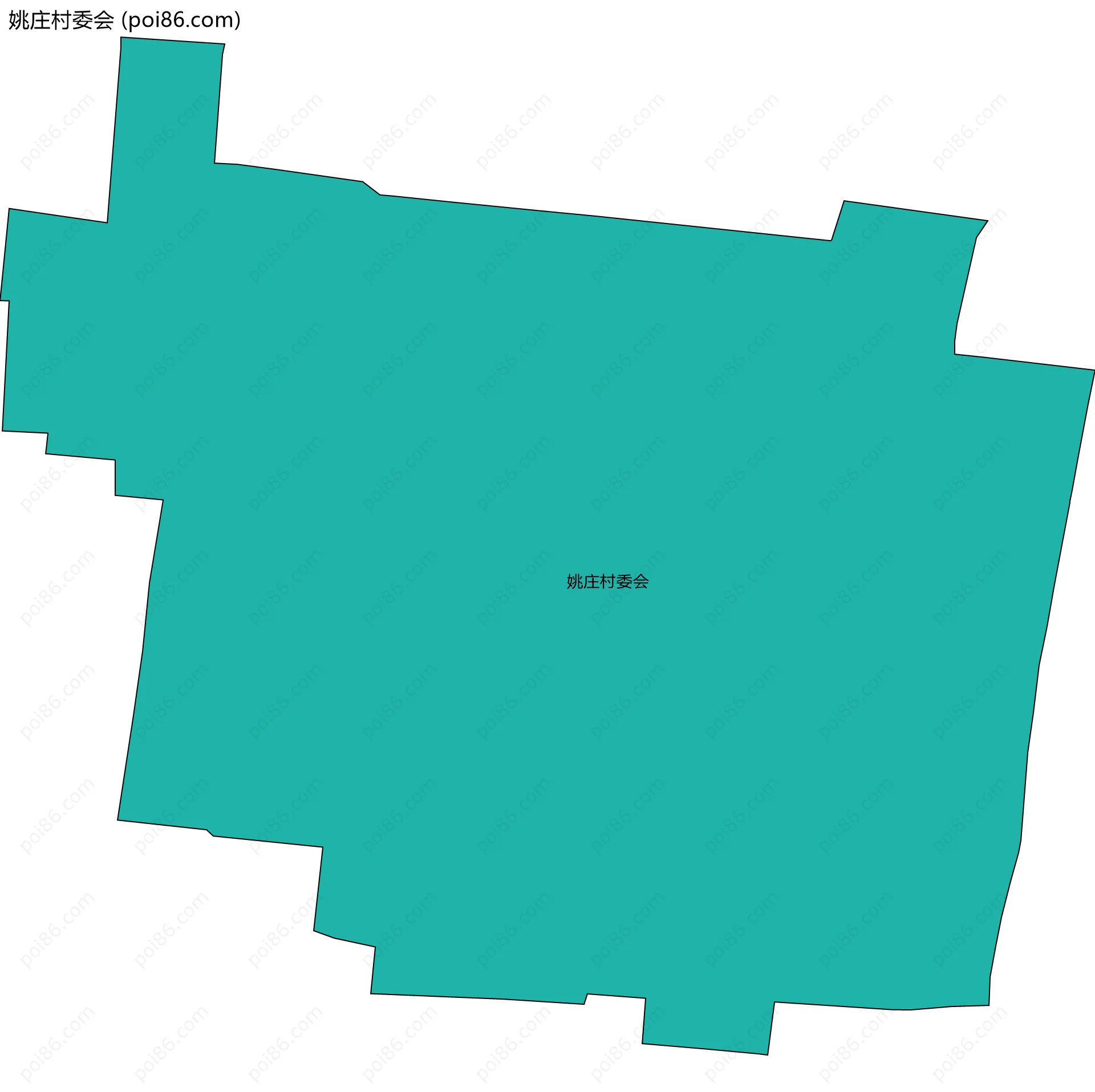 姚庄村委会边界地图