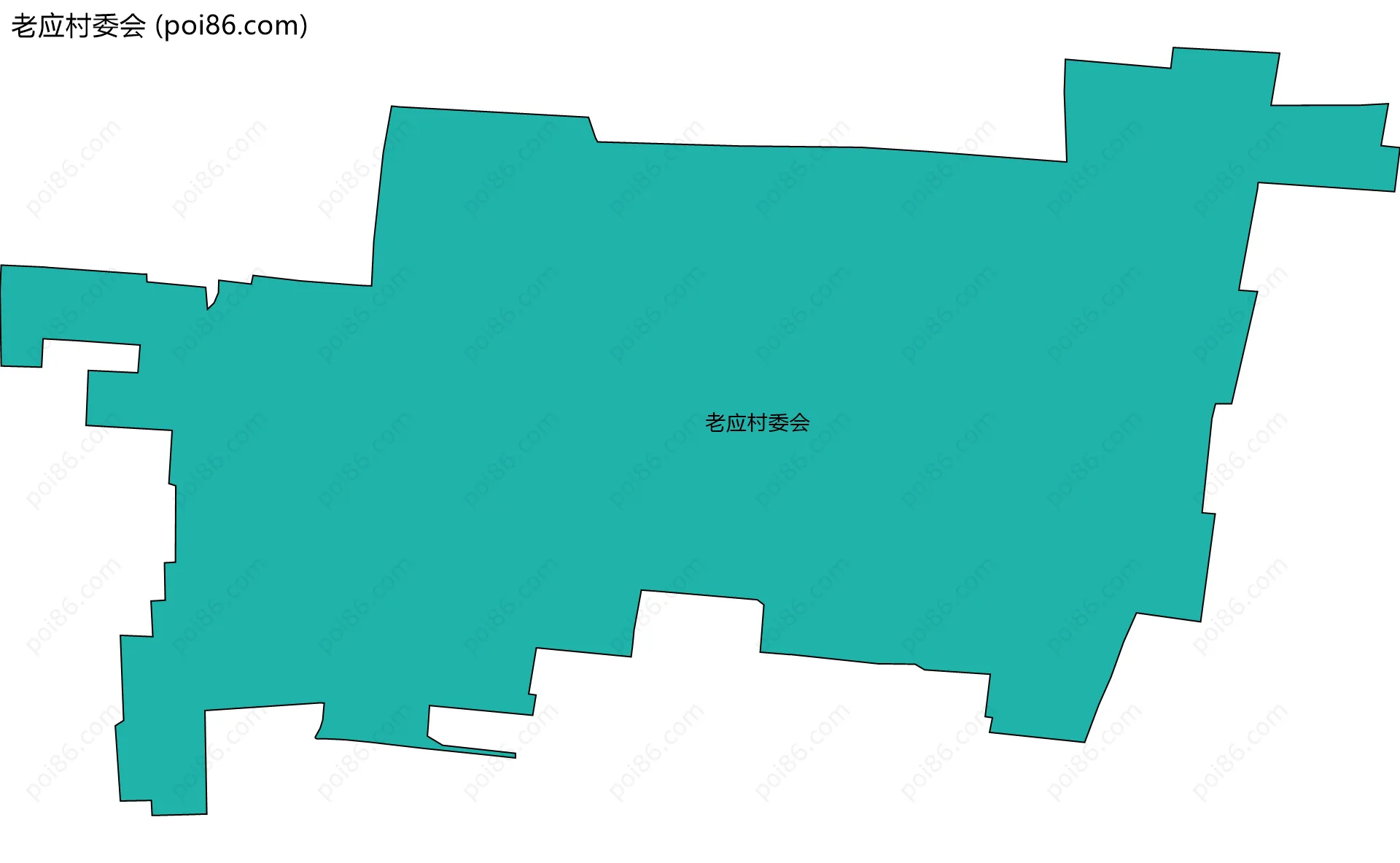 老应村委会边界地图