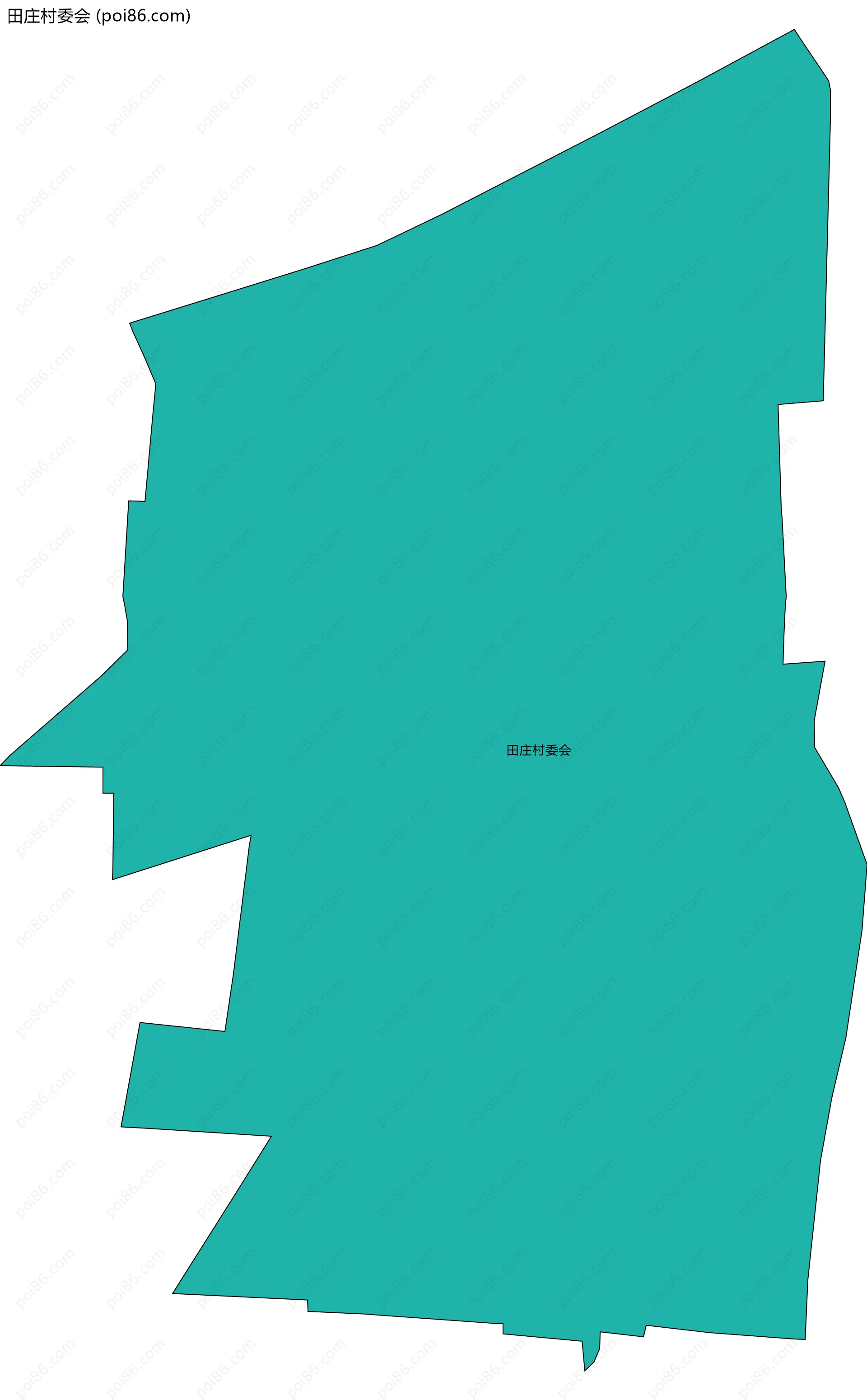 田庄村委会边界地图