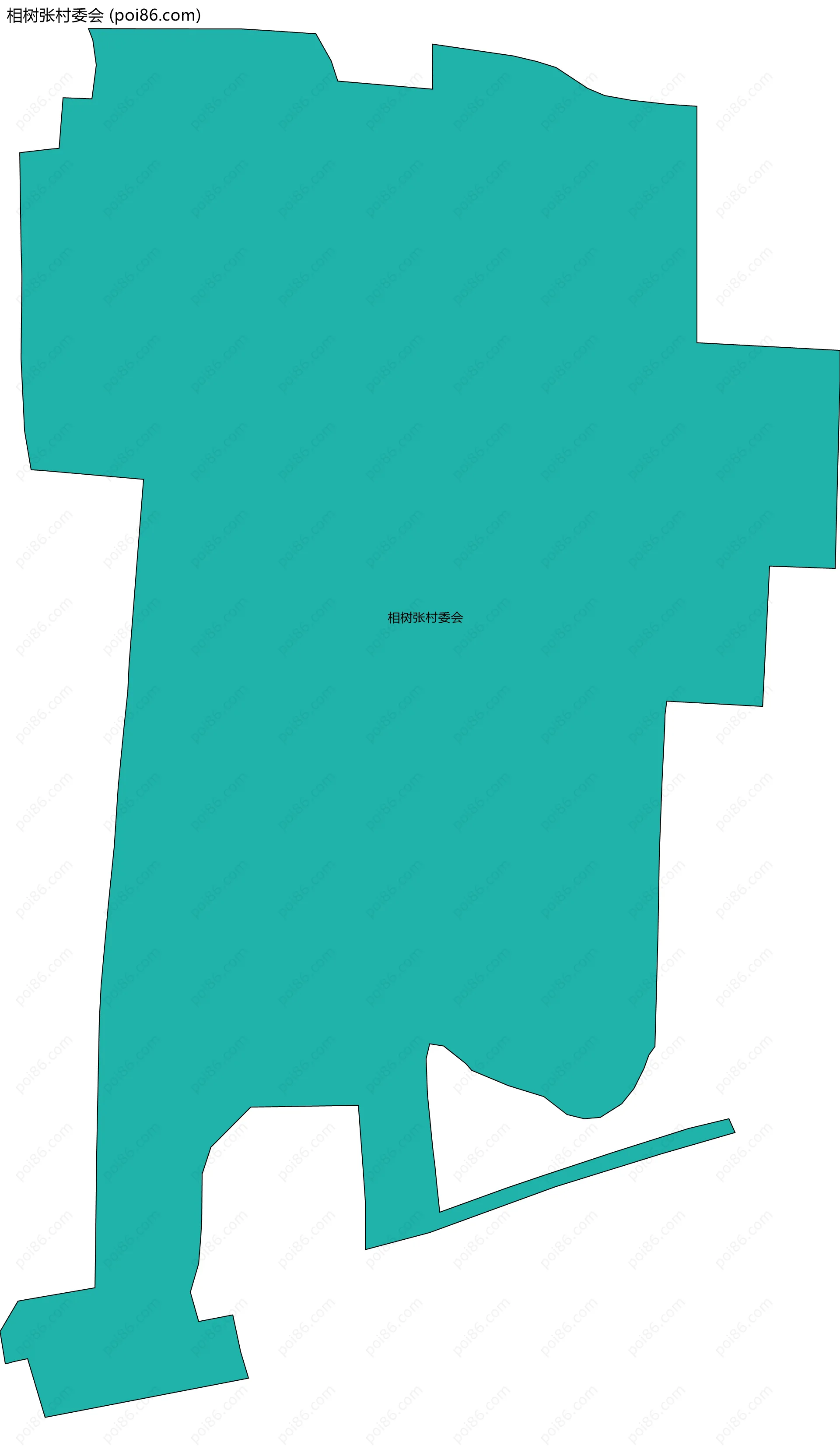 相树张村委会边界地图