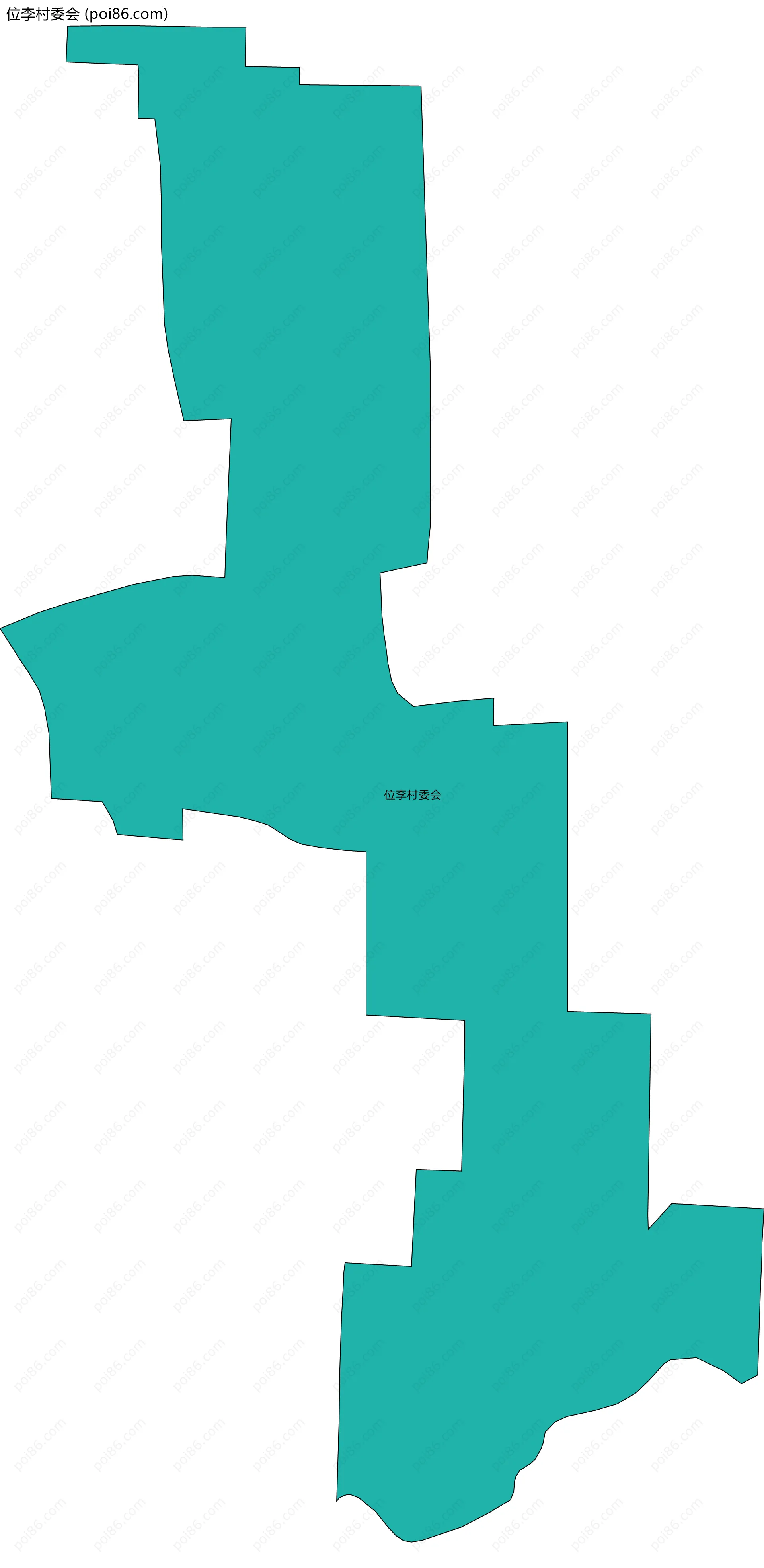 位李村委会边界地图