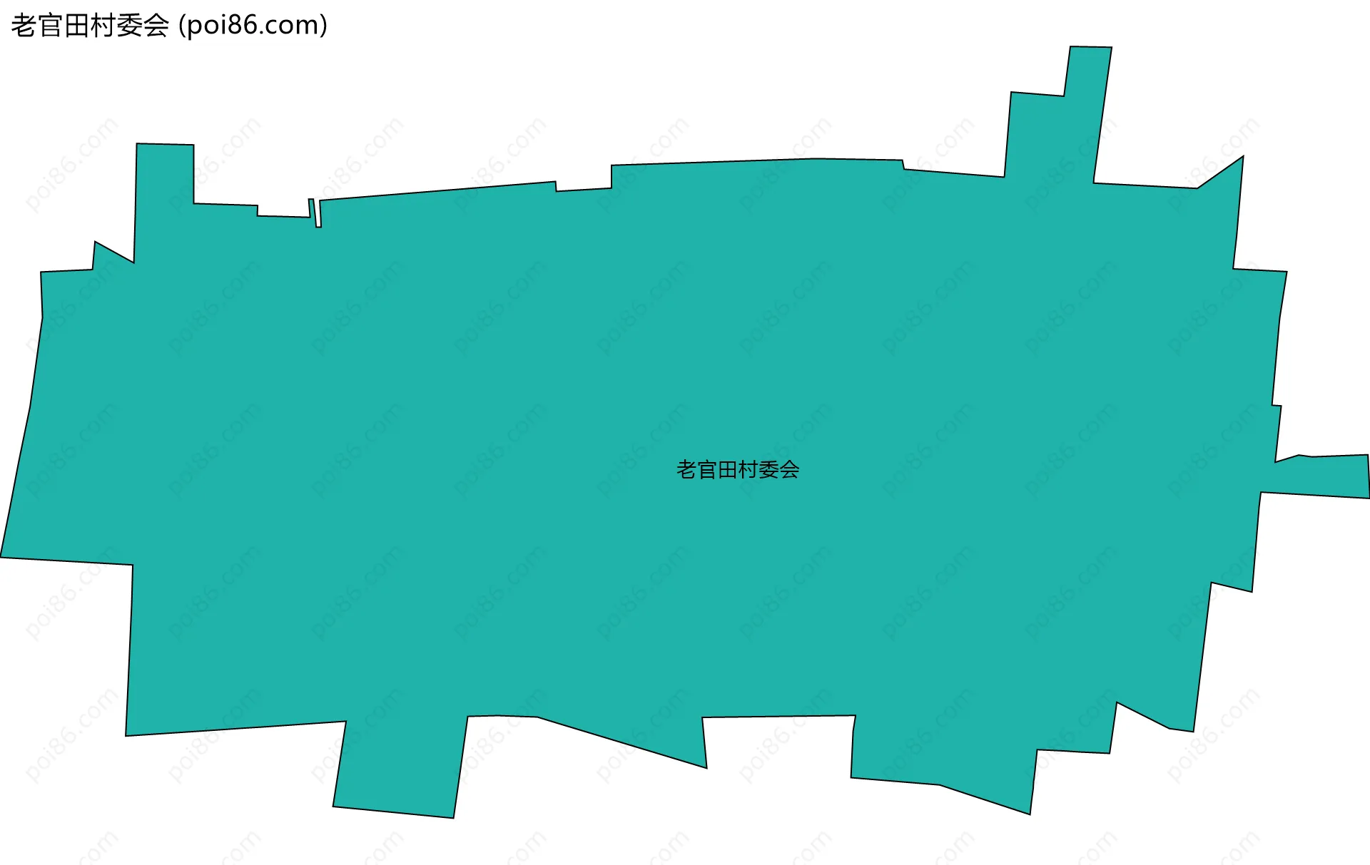 老官田村委会边界地图