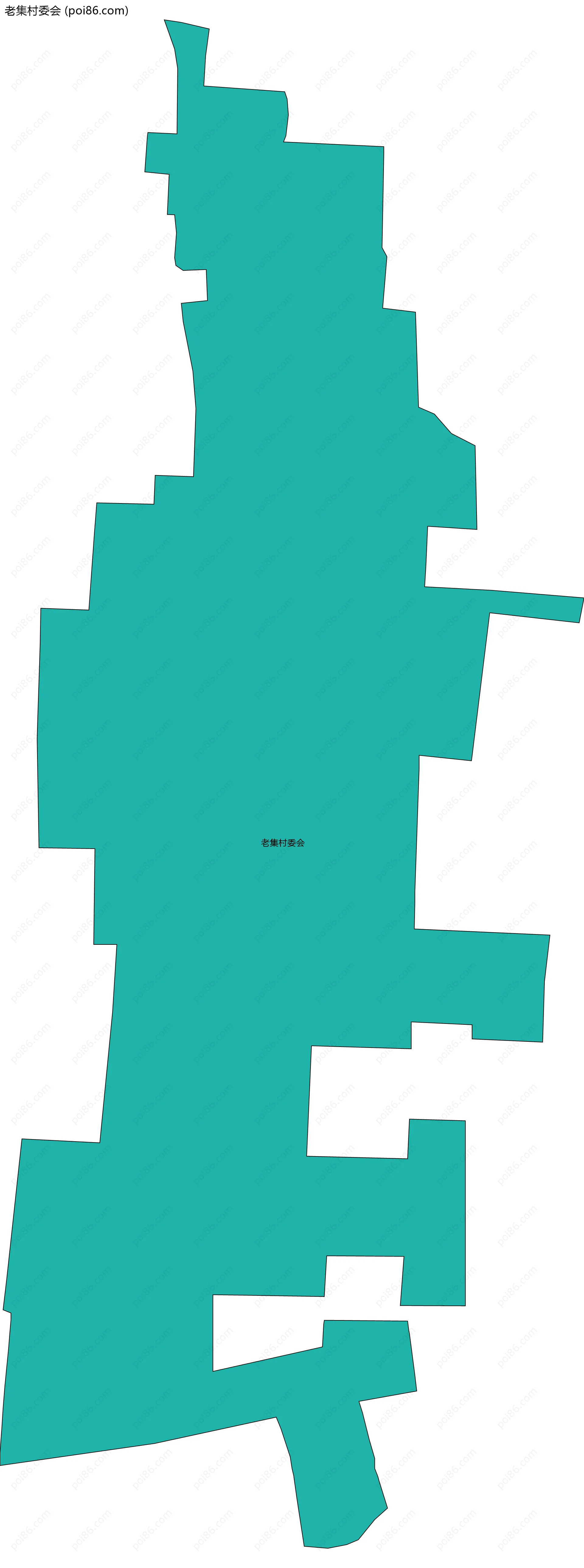 老集村委会边界地图