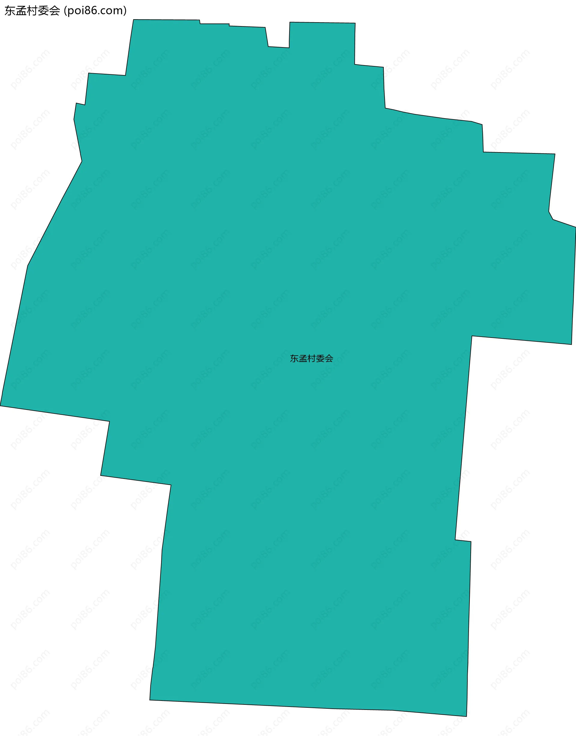 东孟村委会边界地图