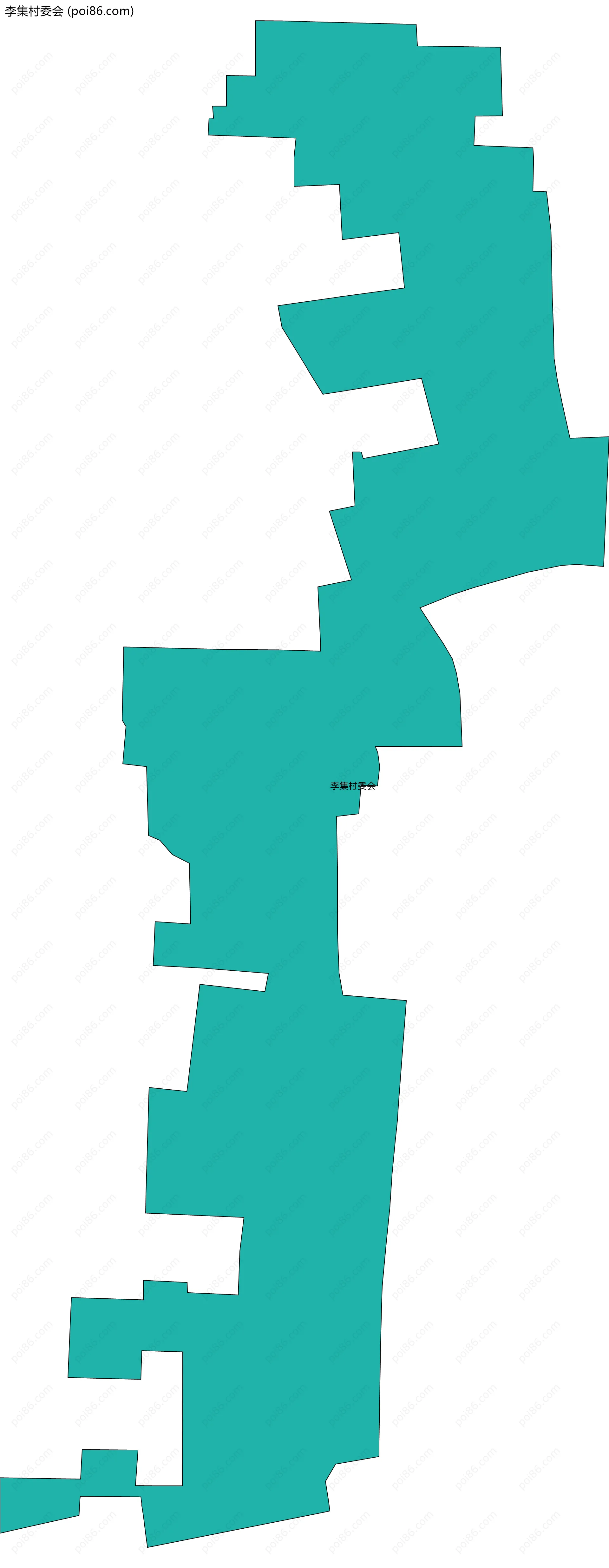 李集村委会边界地图