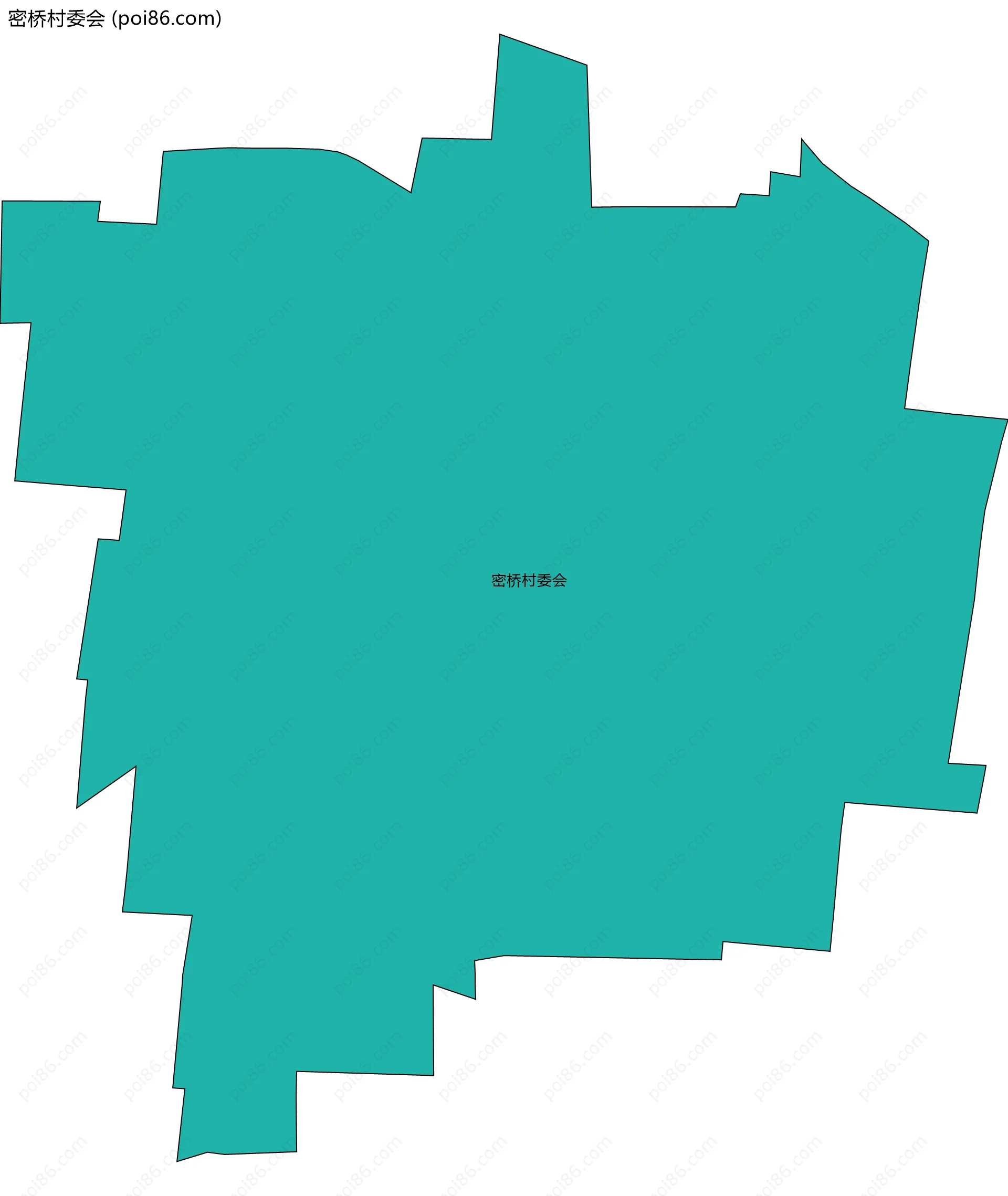 密桥村委会边界地图
