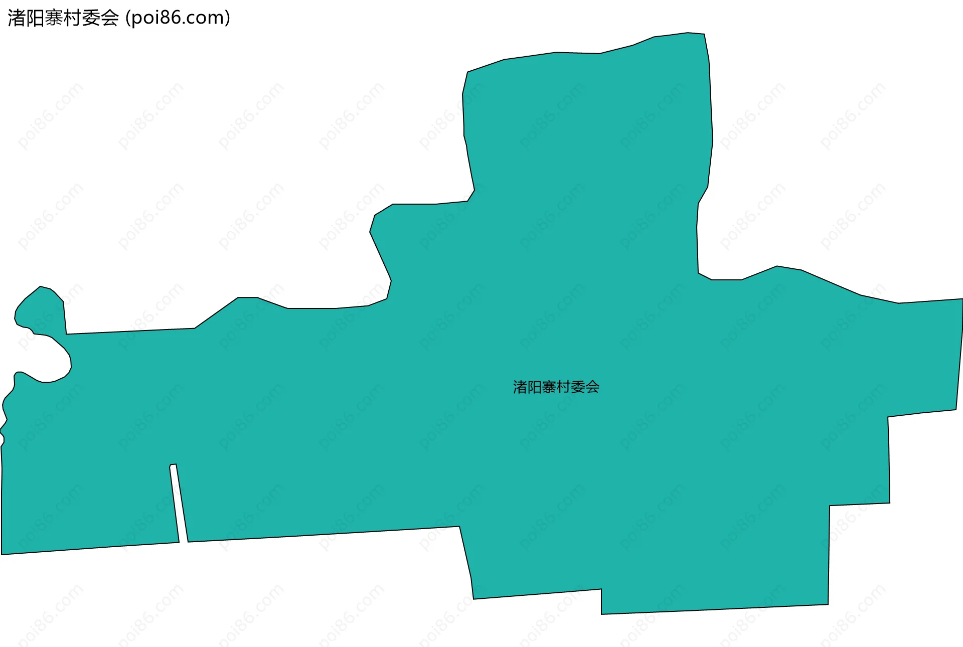 渚阳寨村委会边界地图